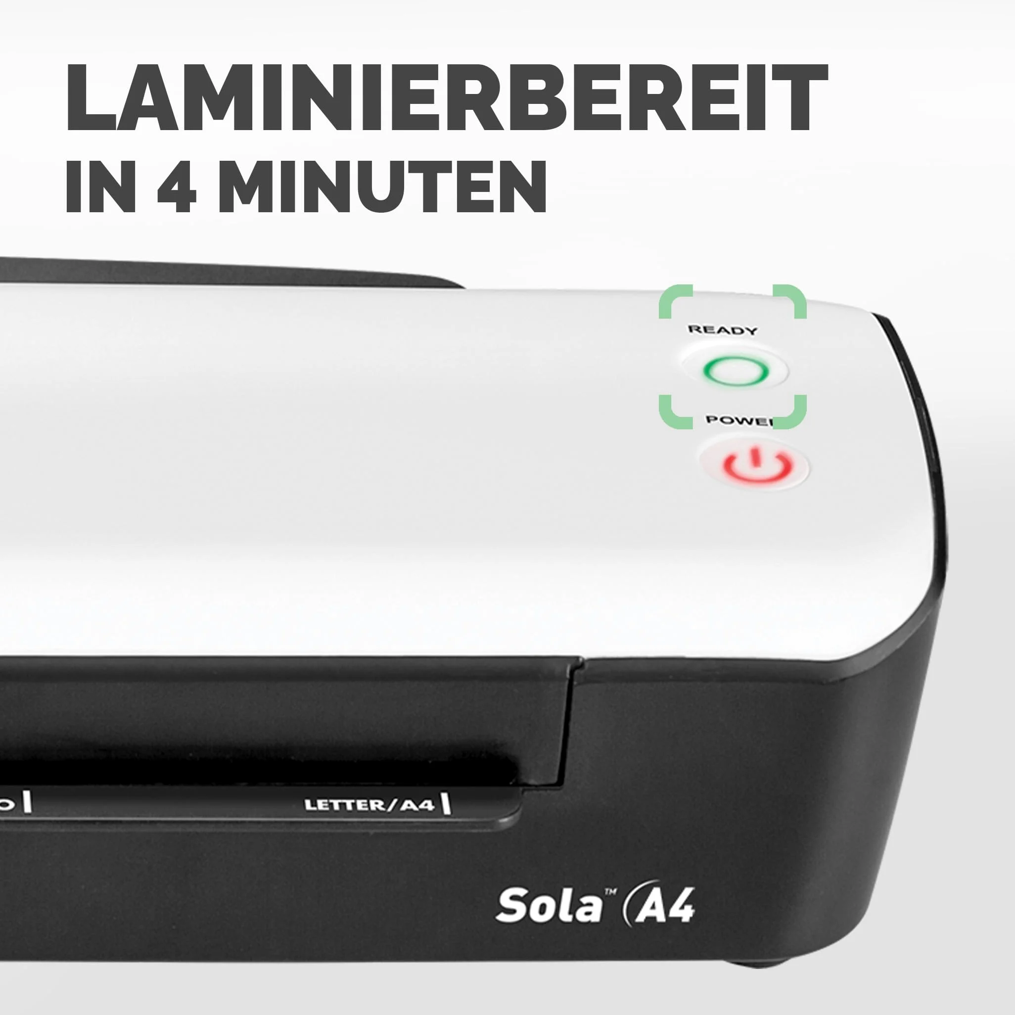 Fellowes plastificatrice Sola, formato A4, fino a 125 micron + Pouches Di Plastificazione per Documenti, Formato A4, 100 pezzi
