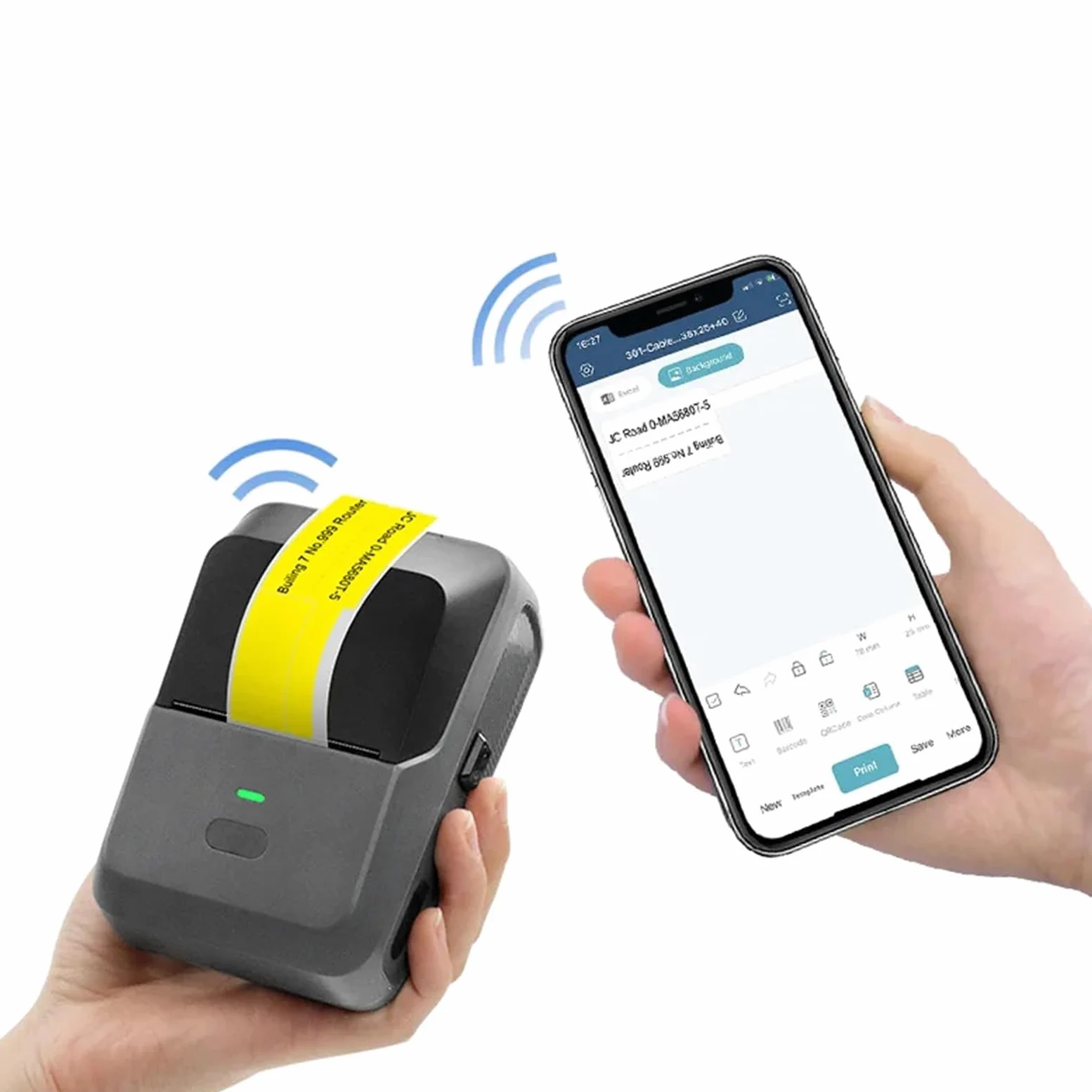 Etichettatrice, Stampanti Bluetooth Mini Etichettatrice Stampante Termica Portatile Tascabile Carta Adesiva,per casa, cucina, ufficio