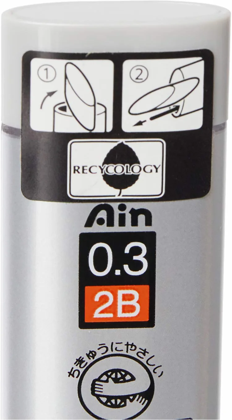 Pentel AIN STEIN C273 Druckbleistift-Feinmine 2B