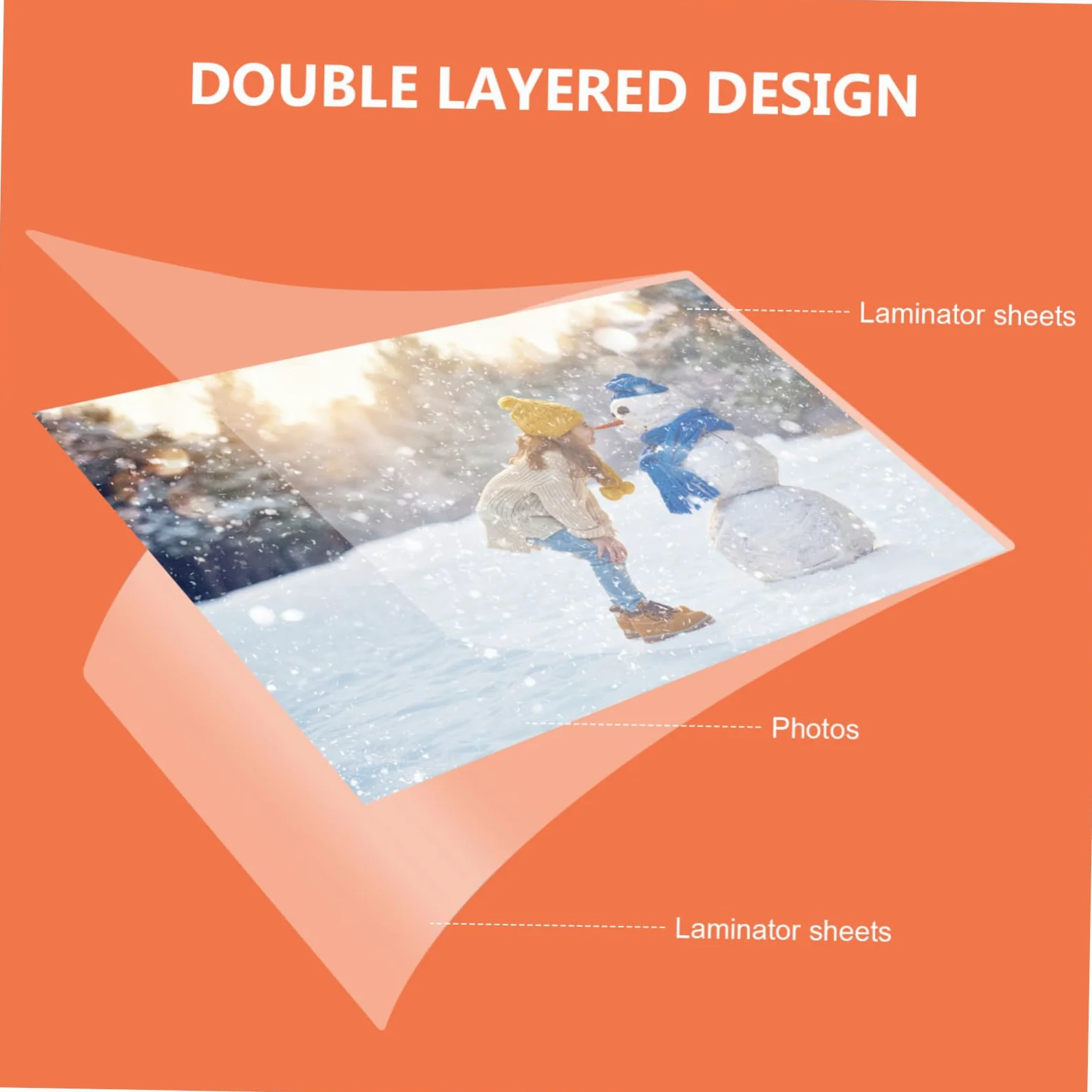 DOITOOL Buste per Plastificazione Termica Trasparenti 100 Pezzi, Pet Eva 50 Micron, Superficie Pulibile, Protezione per Foto, Documenti e Cartelli | Carta Porosa e Cartelli, Superficie Pulibile e Resistente alle Macchie, Design Semplice