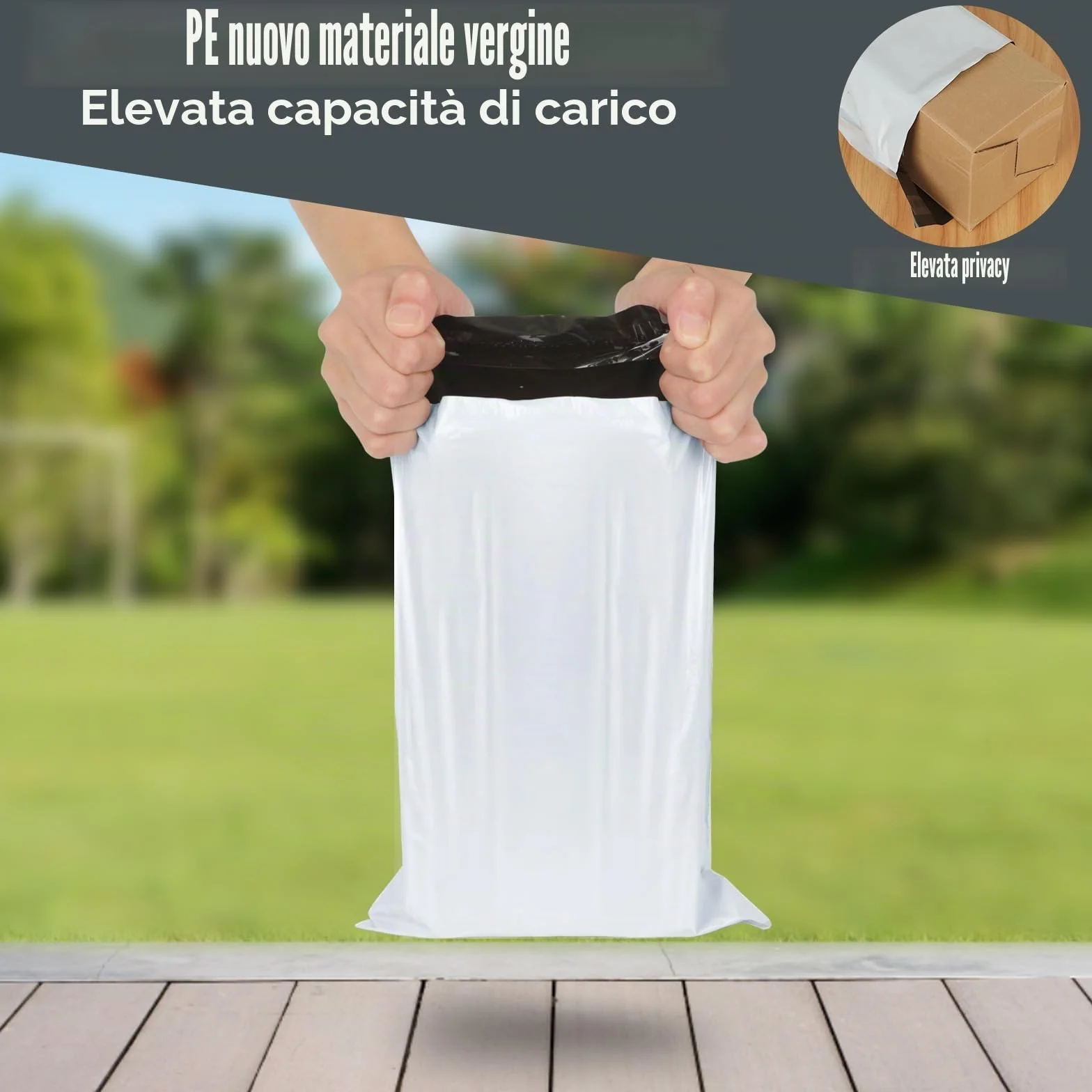 KOMABLEN 120 Buste Autoadesive per Spedizioni Vinted, 4 Taglie, Impermeabili Opaqui PE Pacchi per Spedizioni Scarpe, Libri, Abbigliamento