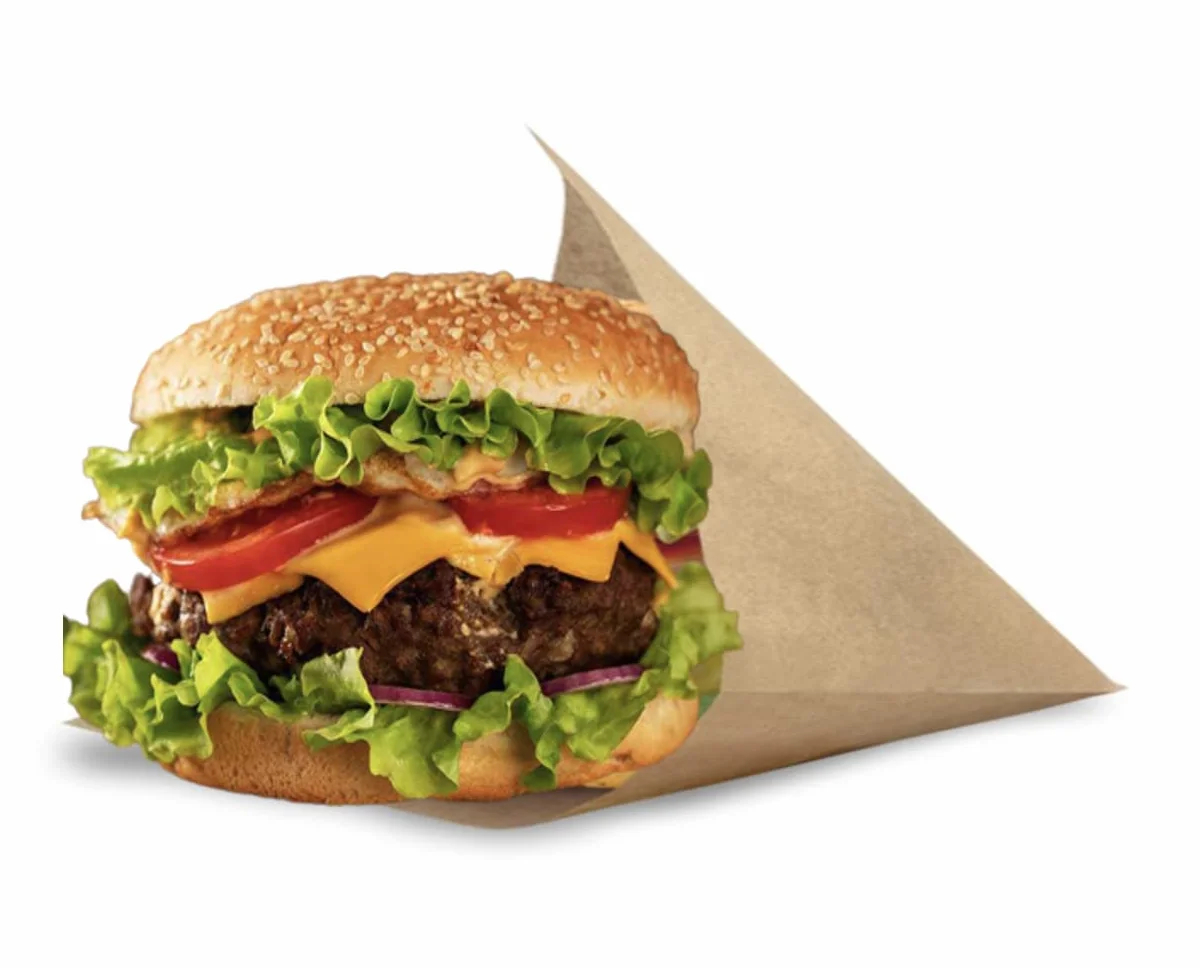Sacchetti in Carta Kraft Antigrasso 250 Pezzi 15x15 cm per Hamburger Kebab Panini