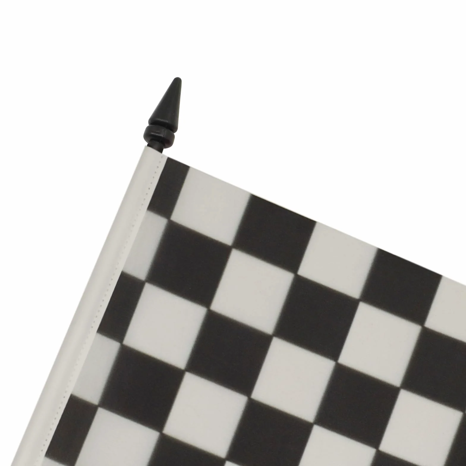 AZ FLAG Bandiera Da Tavolo A Scacchi Bianchi e Neri 21x14 cm - Piccola Bandierina Gara Automobilistica