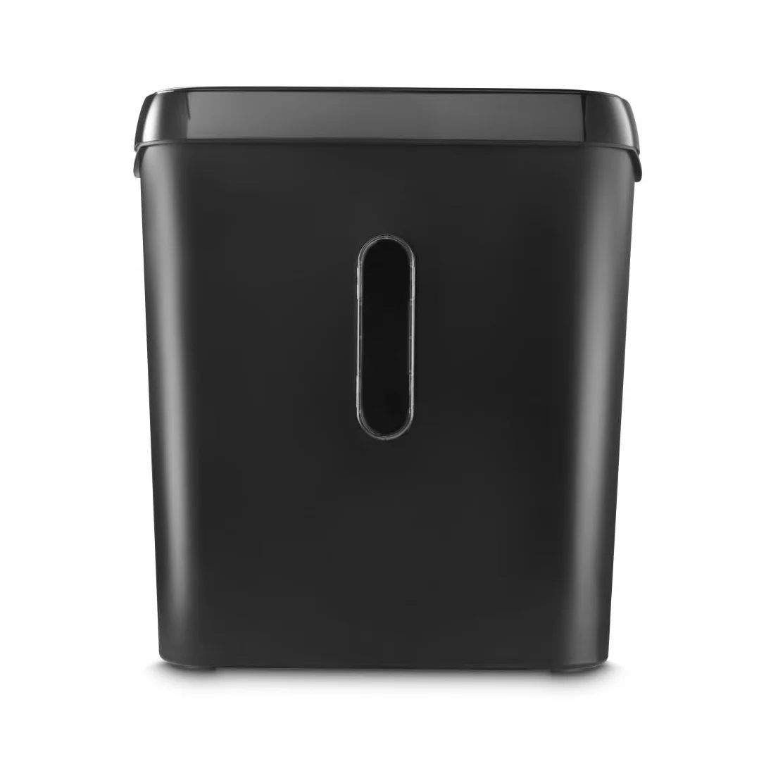 Hama Frantoio di carta Classic S61, fino a 6 fogli A4 a Volta, Distruttore di documenti e carte di plastica, lame acciai per graffette, cestino 8L, sicurezza P2 T2 E2, nero