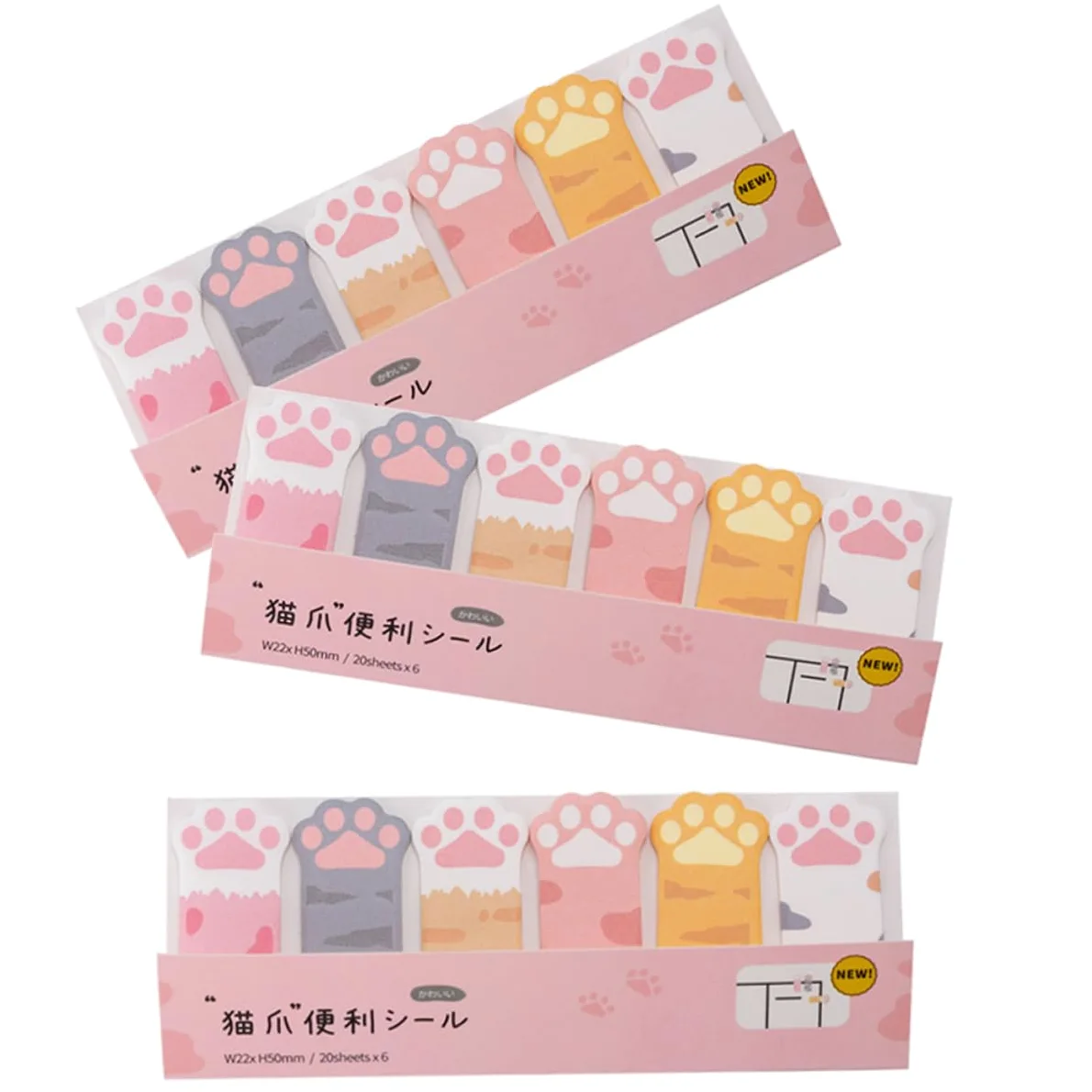 STOBOK 12pezzi Sticky Tabs Decorativi Forma Di Zampa Blocchetti Adesivi Autoadesivi Per Appunti e Segnapagina Perfetti Per Ufficio e Scuola
