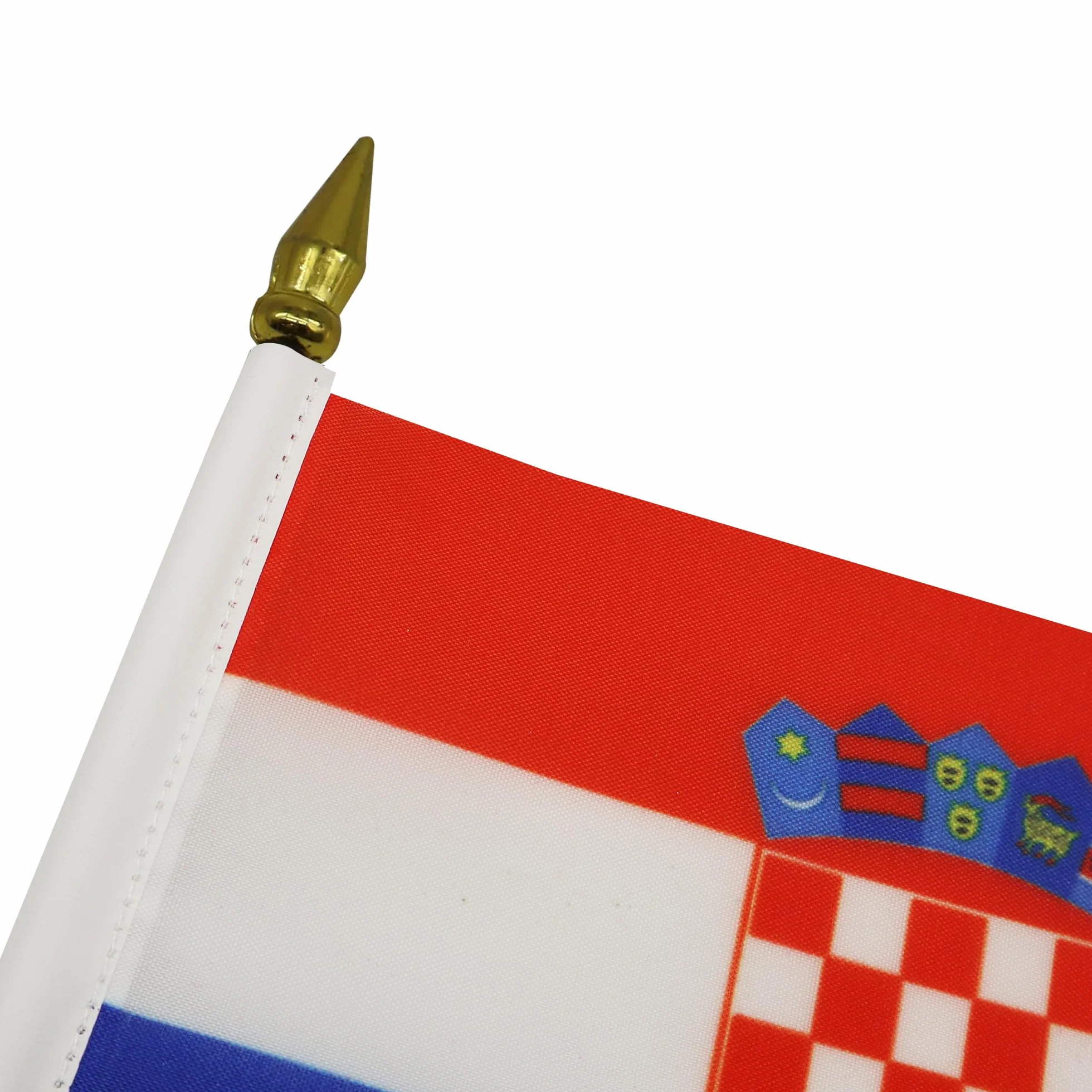 AZ FLAG Bandiera da Tavolo Croazia 15x10cm Punta Dorata