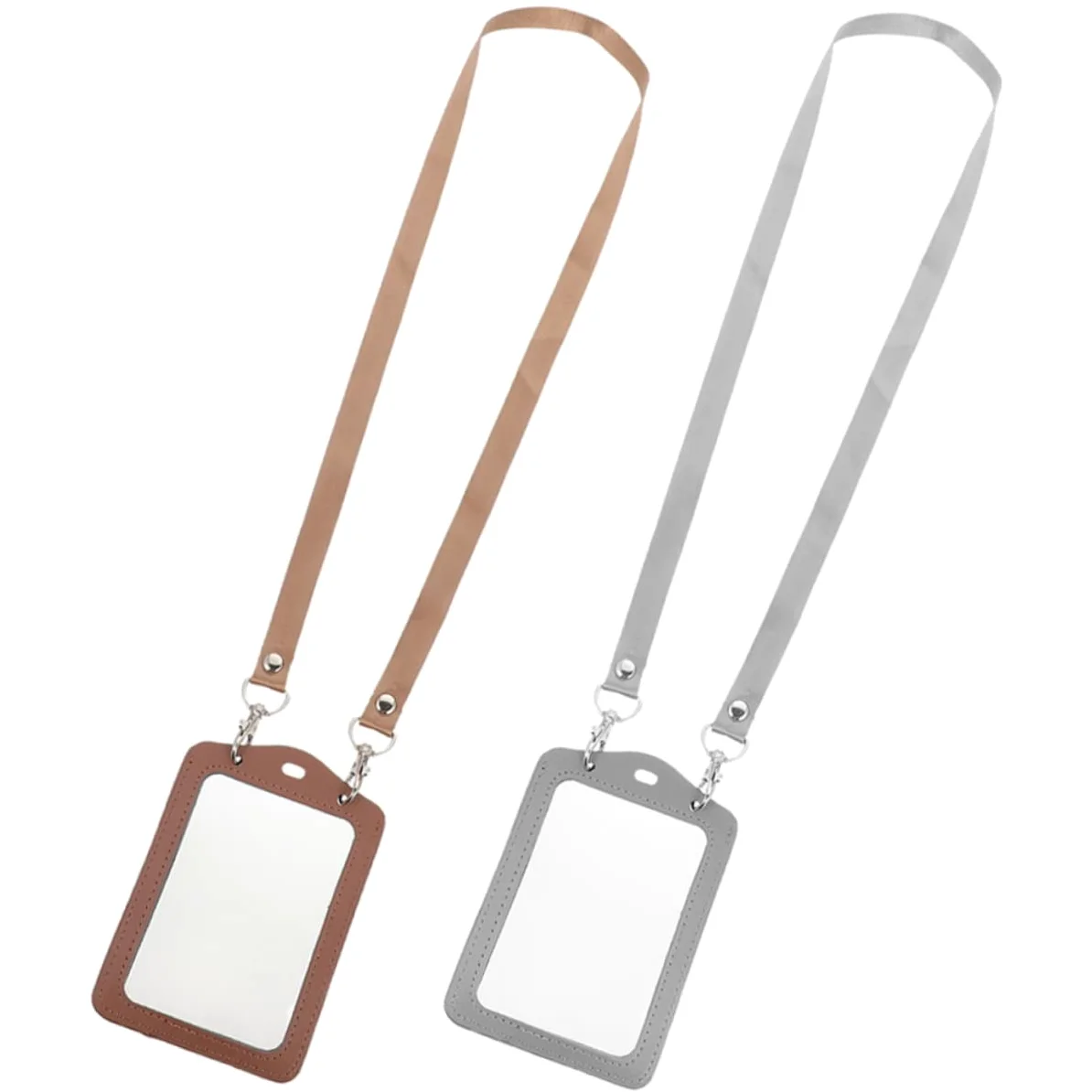 Operitacx 6pezzi Portabadge Trasparente Con Lanyard Di Custodie Per Tessere Con Design Doppio Faccia Per Carte Di Identità Biglietti Da Visita e Postcard