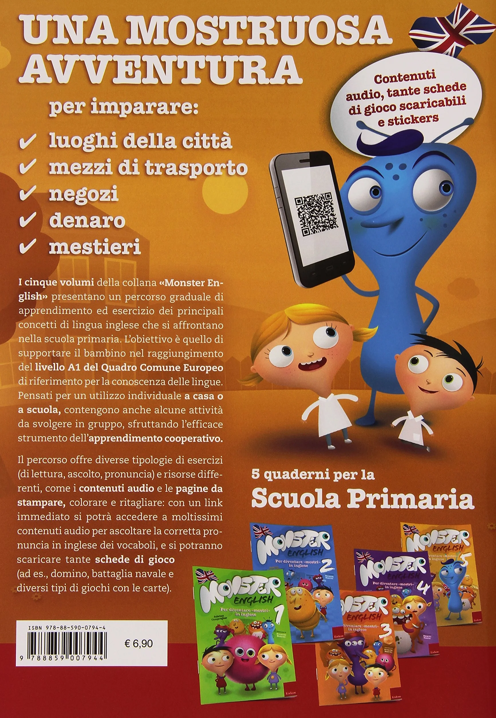 Monster English. Per diventare mostri in inglese. Con adesivi (Vol. 5)