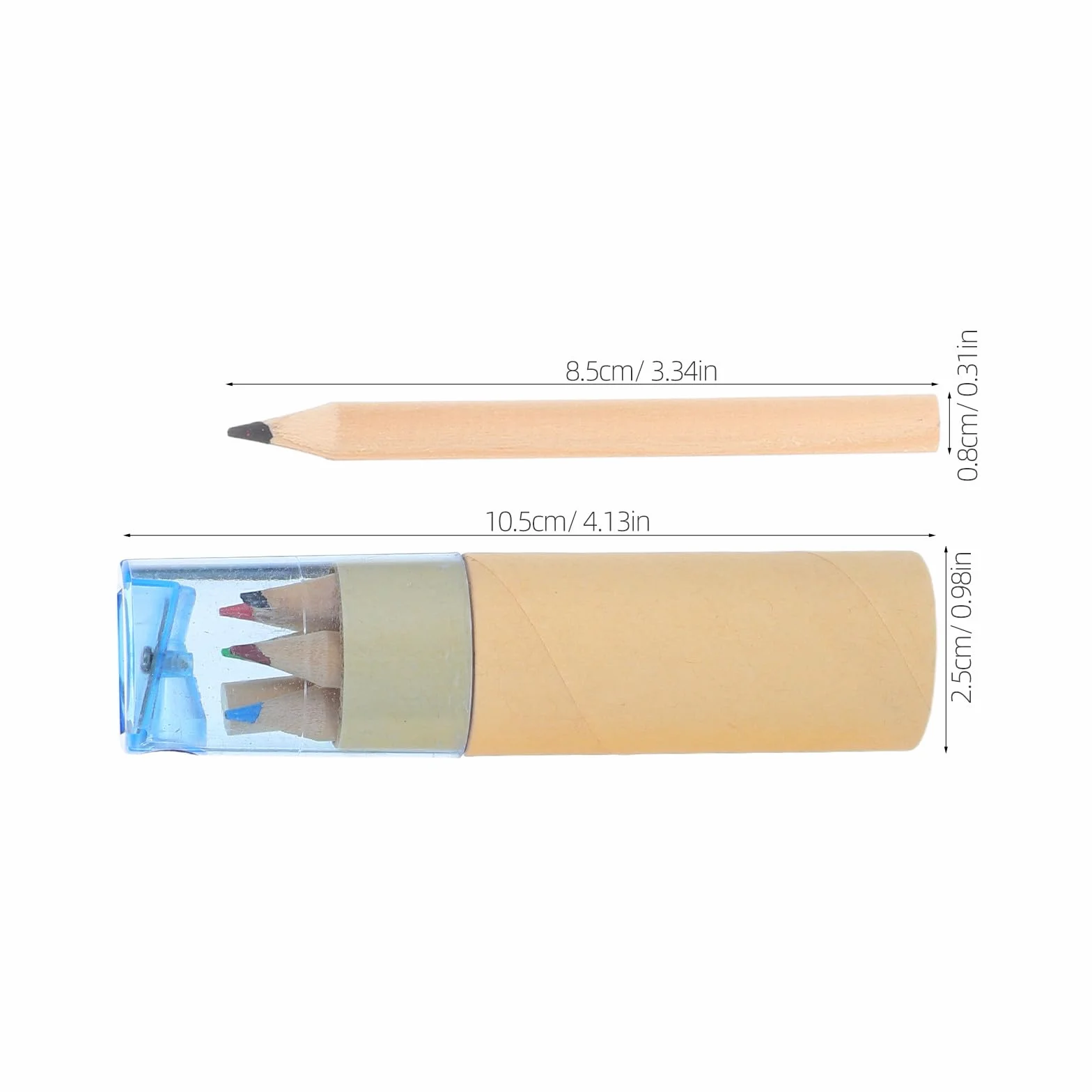 YARNOW Set da 32 Mini Matite Colorate con Temperamatite, Astuccio Portatile e Artisti, Contenitore Compatto per Disegno a Matita, Materiale Artistico per Scuola e Schizzi Creativi