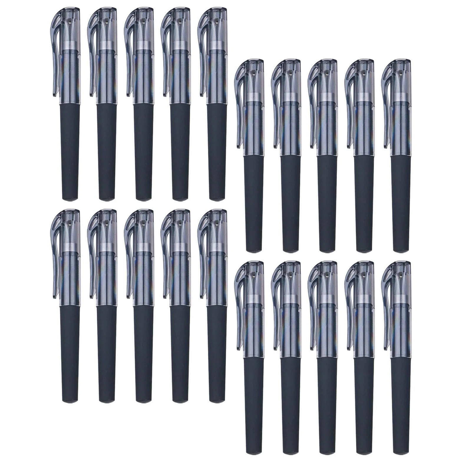 50 Penne Gel Corte Nere 0,5 Mm Punta Fine, Scrittura Rapida e Asciutta, Penne Gel Compatte per Scuola, Ufficio e Prendere Appunti in Diario