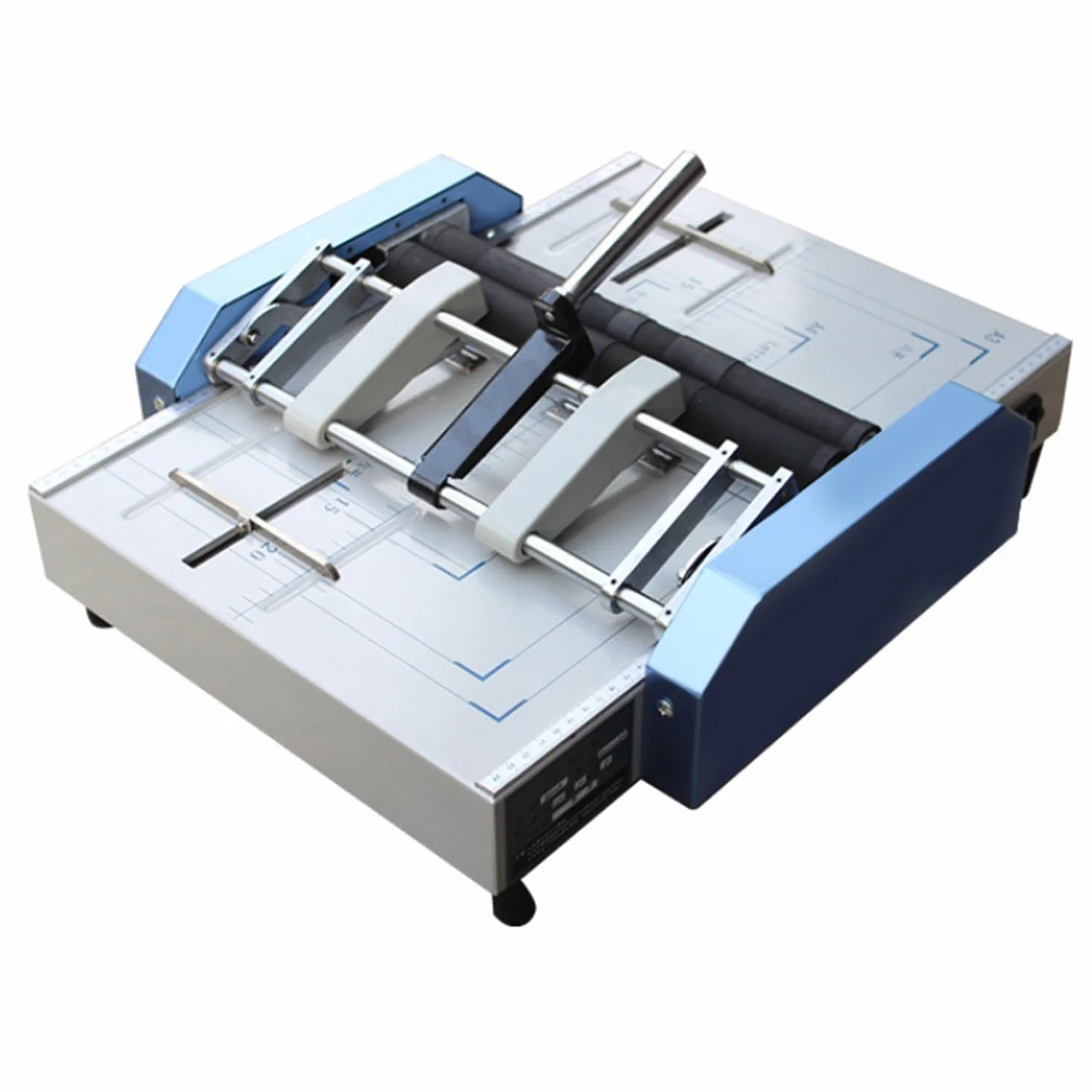 Piegatrice automatica del libro A3, cucitrice elettrica blu 24 chiodi