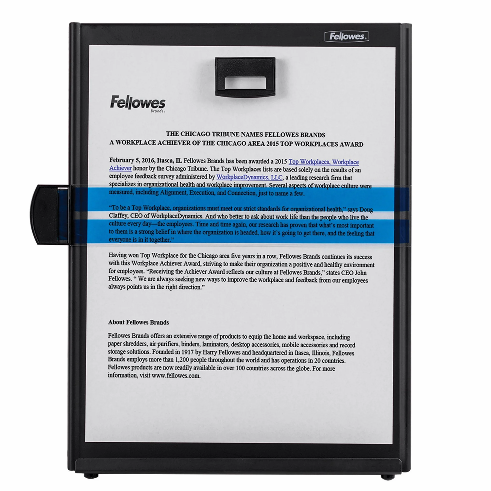 Fellowes Leggio Desktop, Nero