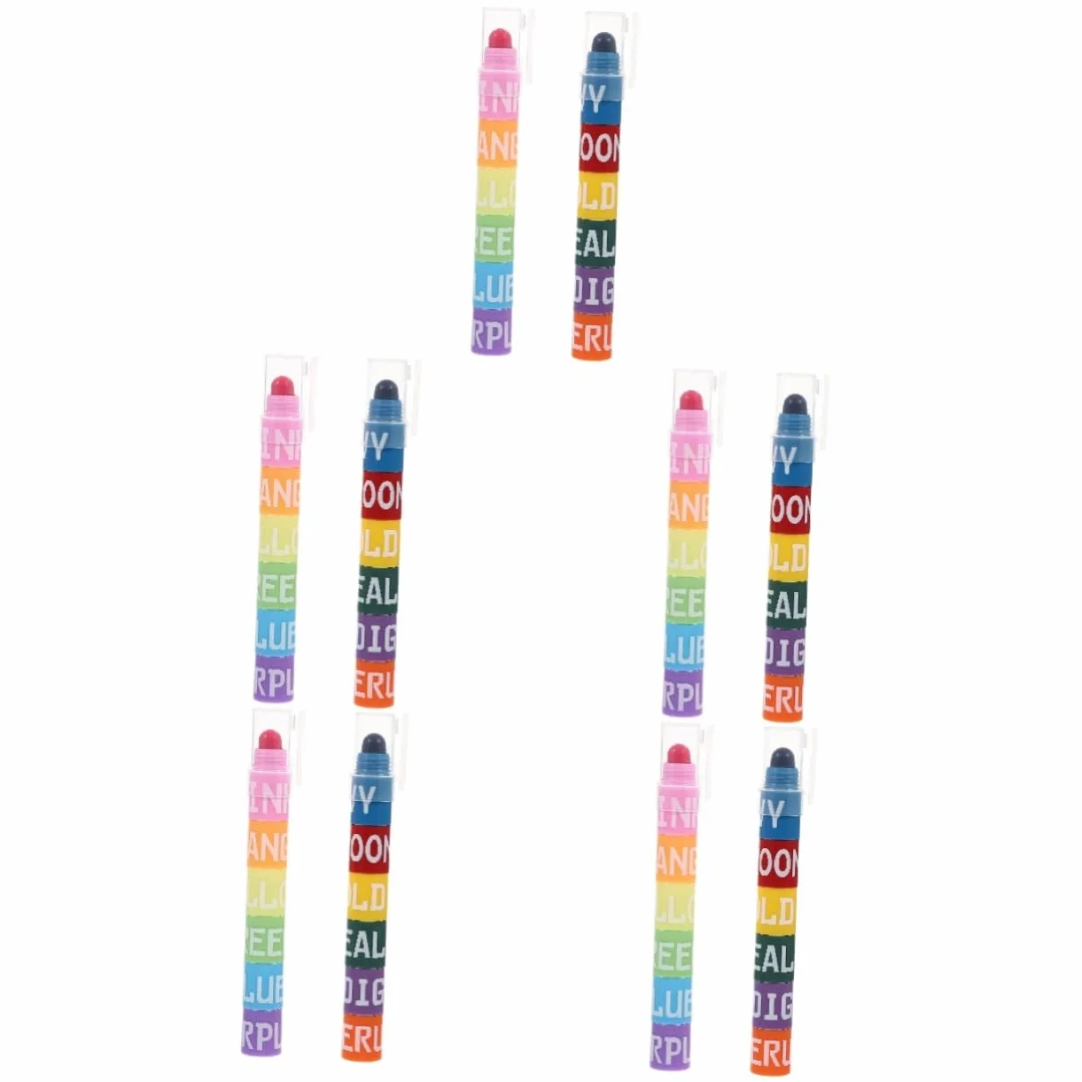 NUOBESTY 10sets Pennarelli Evidenziatori Colorati Per Studenti Pennarelli Creativi Per Disegno Scrittura e Annotazioni Per Studio e Ufficio