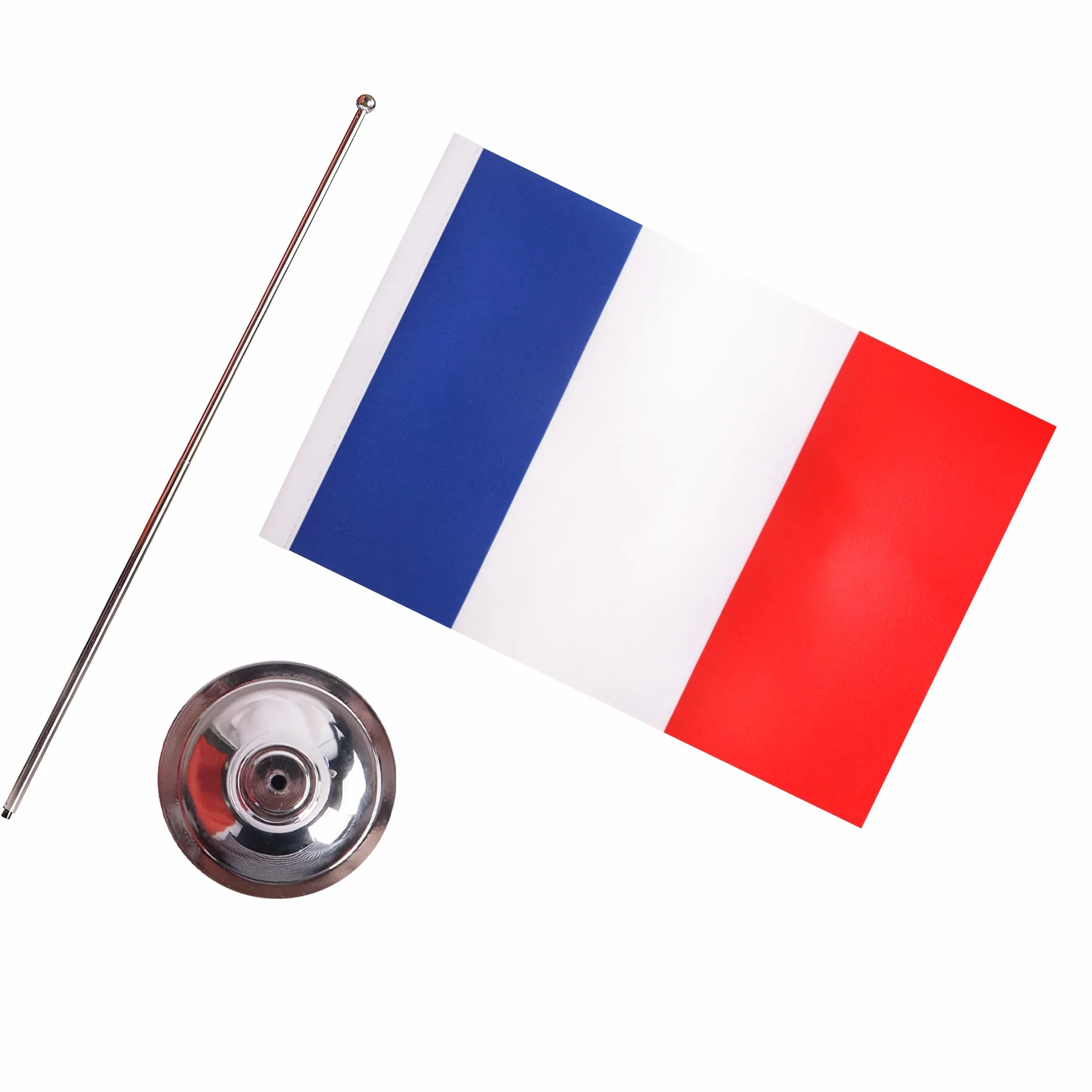 AZ FLAG Bandiera Da Tavolo Francia 22x15cm Raso Francese