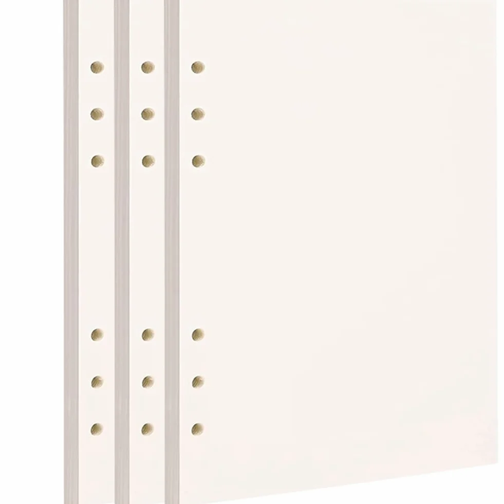 A5 Carta di Ricarica 135 Fogli 6 Fori per Bullet Taccuino Refill Paper 3 Pezzi
