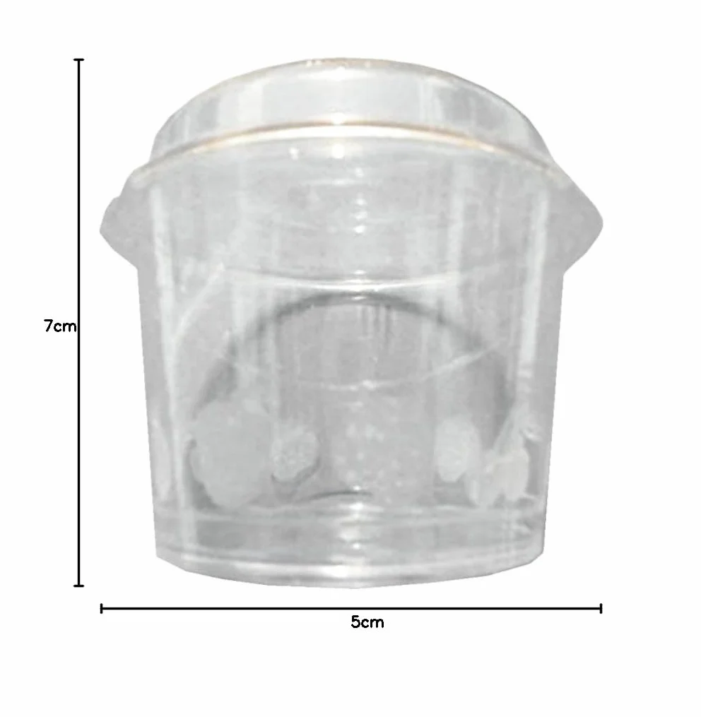 Coppette di Plastica CC 150 con Coperchio per Yogurt Gelati Trasparenti Colorate PZ 200