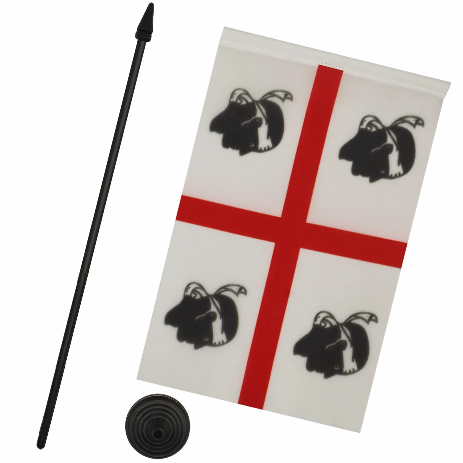 AZ FLAG Bandiera Da Tavolo Sardegna 21x14 cm - Piccola Bandierina Sarda - Italia