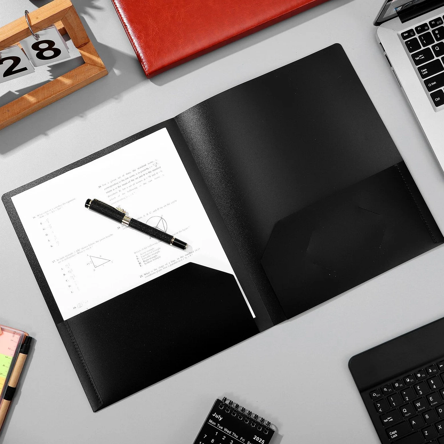 Gadpiparty Cartelle Portadocumenti Scomparti per Biglietti da Visita, 12 Pezzi, Organizer in Plastica Formato A4 per Uso Scolastico e Ufficio, Struttura Robusta