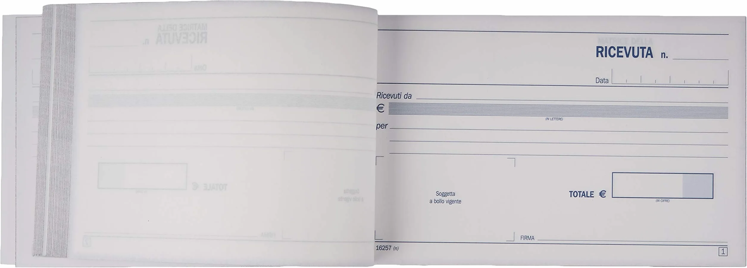 Data Ufficio Blocchi ricevute generiche, 5 pezzi