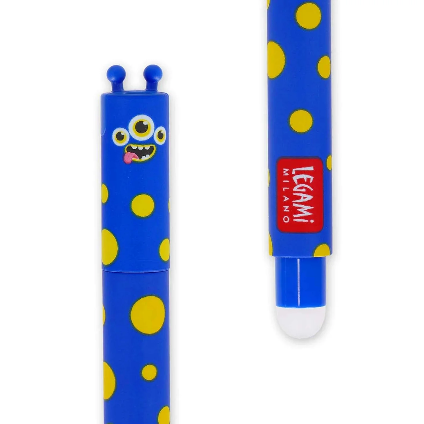 LEGAMI - Set di 15 penne gel cancellabili con inchiostro termosensibile, gamma di colori dell'inchiostro e design del fusto, punta da 0,7 mm, design di animali, tigre, mostro, pinguino, ecc