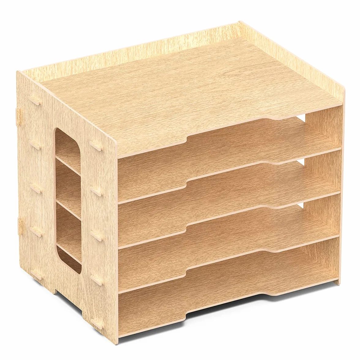 Porta Documenti da Scrivania in Legno – Organizzatore Ufficio e Studio