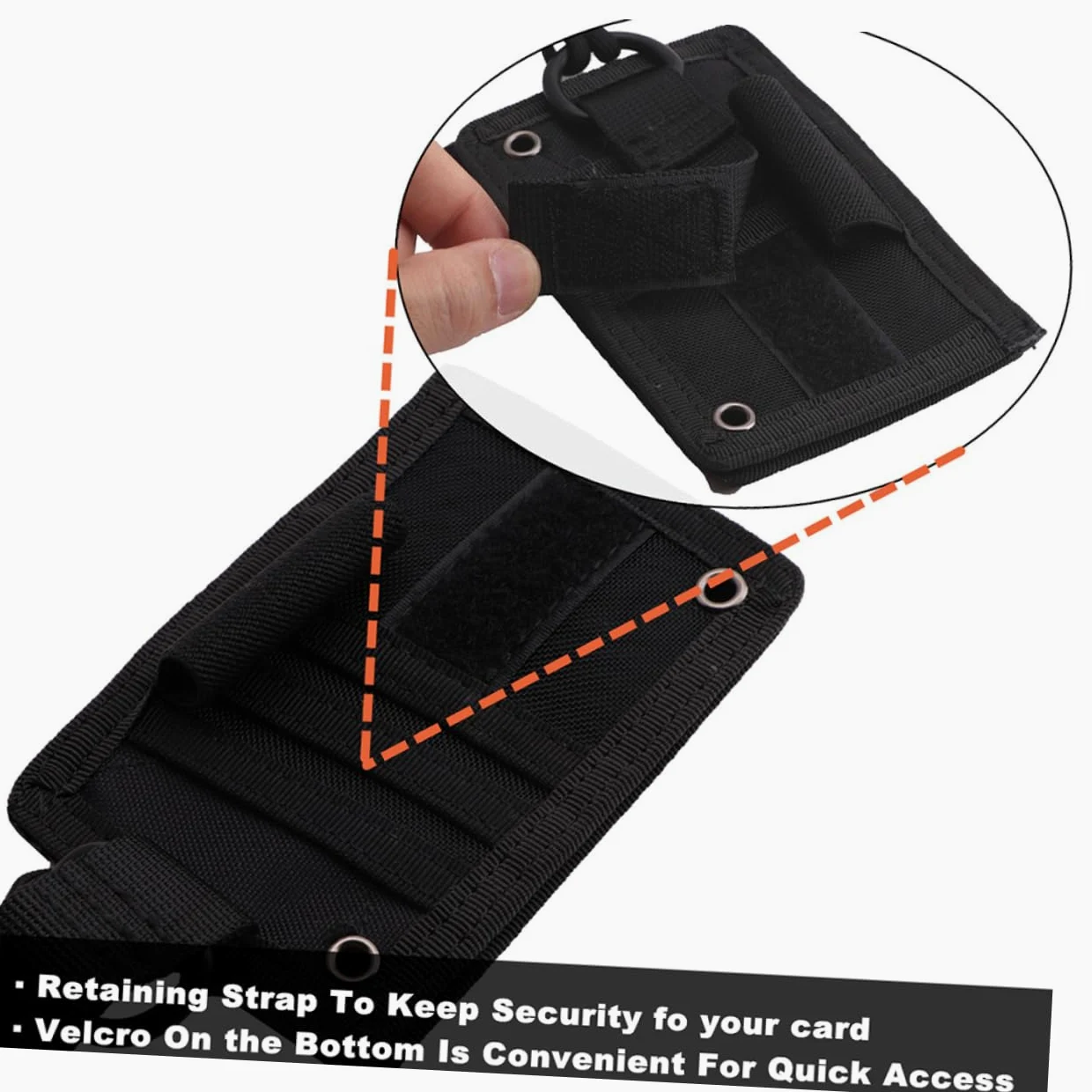 STOBOK Porta Badge in Nylon Da 3 Pezzi Con Cordino Per Ufficio Scuola Patente Di Guida Nero Robusto