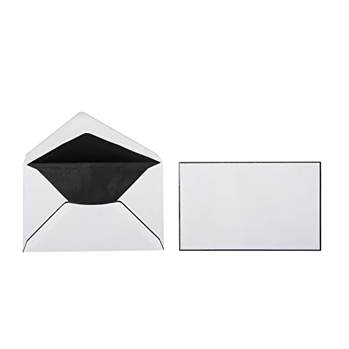 Karten und Co. - 100 buste per condoglianze, 120 x 195 mm, grammatura 100 g/m2, colore bianco