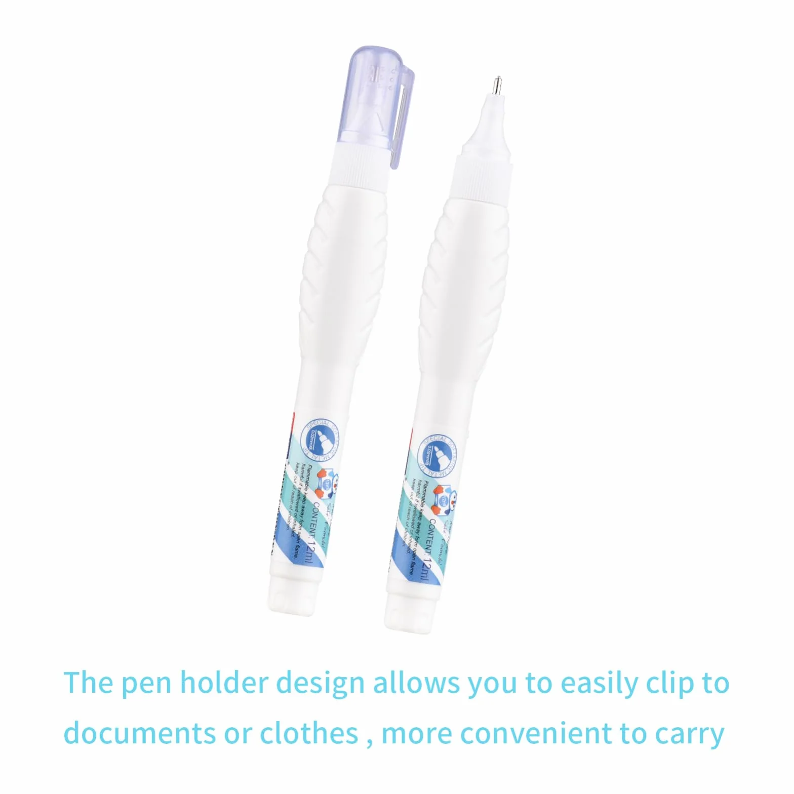 Set 12 penne correttive Whiteout liquido a punta fine 7 ml