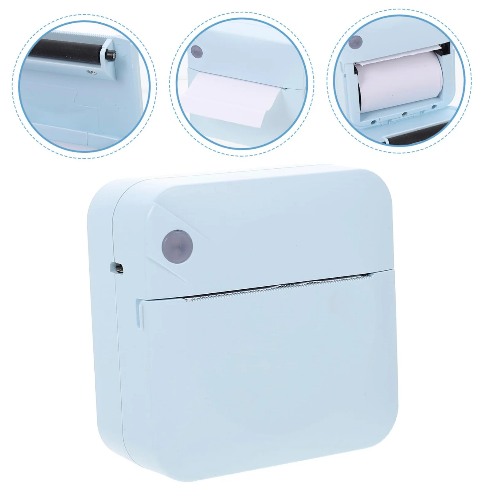 HOMSFOU Stampante Termica Portatile Etichettatrice Leggera in Plastica Ricarica Usb Wireless Per Casa Ufficio Supermercato