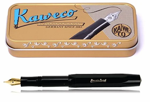 Kaweco Sport Classic Stilografica Nera M (media) + Astuccio di Stagno