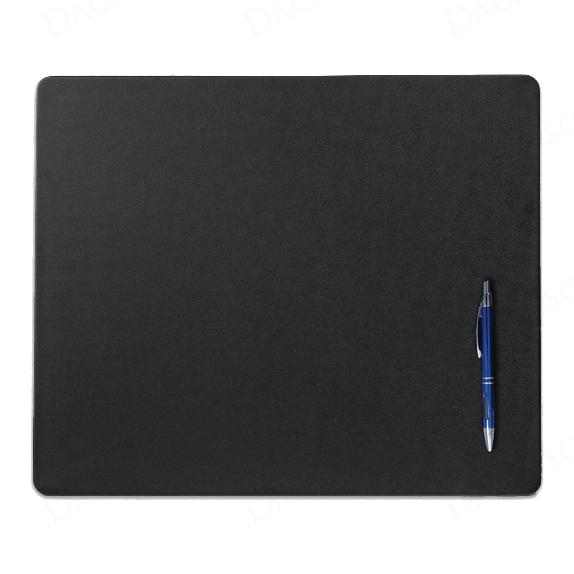 DACASSO Sottomano per tavolo da conferenza in similpelle, lussuoso sottomano da scrivania per scrittura, protezione imbottita per scrivania direzionale (nero, 43,2 x 35,6 cm)