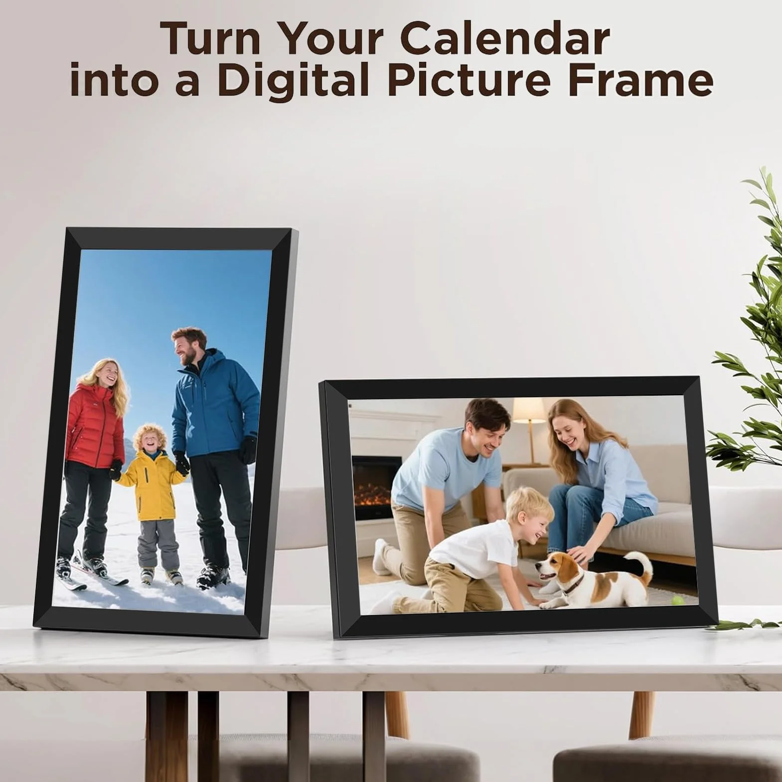 Fafeicy Calendario Digitale Touchscreen 10,1 Pollici HD Wi-Fi Pianificatore Familiare Gestione Attività Giornaliere Cornice Fotografica Digitale Smart Organizzatore Quotidiano
