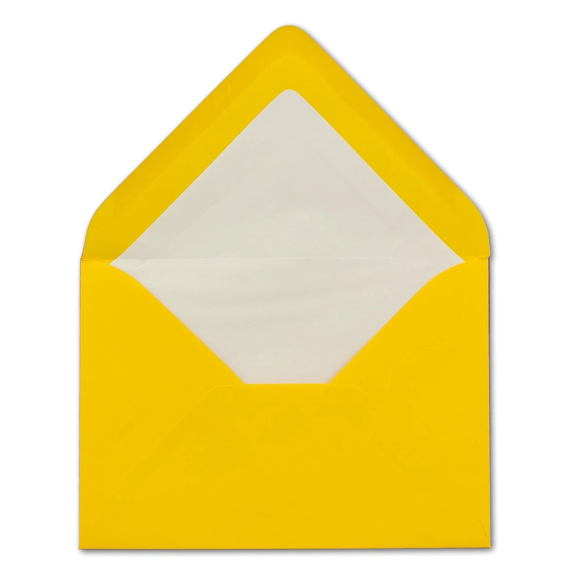 Glüxx-Agent - 600 buste per lettere, formato DIN B6, con fodera in seta bianca, 12,5 x 17,6 cm, 110 g/m², con incollaggio a umido senza finestra, colore: giallo