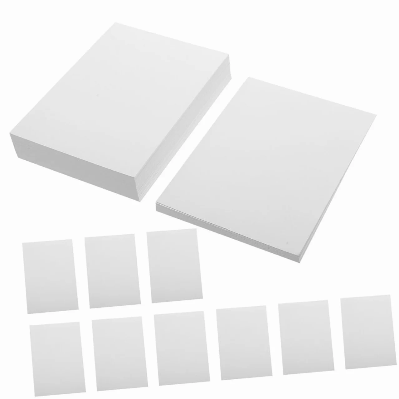 Operitacx 400 Fogli Carta Fotografica Carta Adesiva Lucida Per Depliant Per Fotocopie Di Qualità Fotografica Carte Della Stampante Stampa Di Carte he Bianca