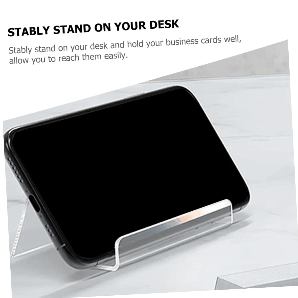 jojofuny 4 Set Biglietti Visita Supporti Eleganti Per Ufficio Espositori Per Biglietti Visita E Organizzatori Per Scrivania Design E Resistente Per Immagine Professionale 6 Pezzi*4