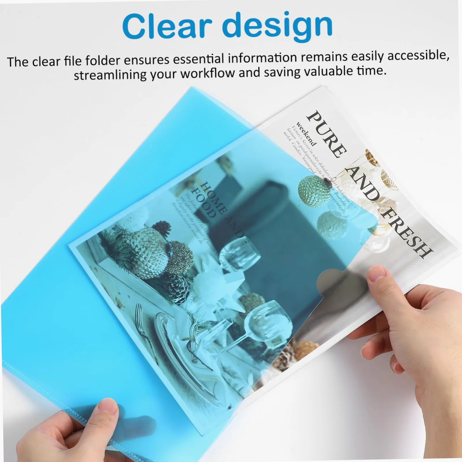 16pezzi Cartelline Trasparenti Shape Folders Colorati Per Documenti Per Ufficio e Scuola Resistente e Multifunzionale