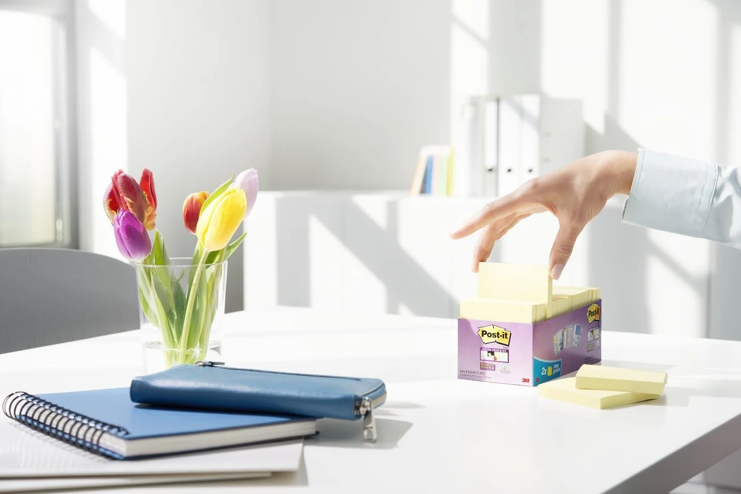 Post-it Super Sticky Foglietti Adesivi 76mm x 76mm Giallo 14+2 blocchetti 90 fogli