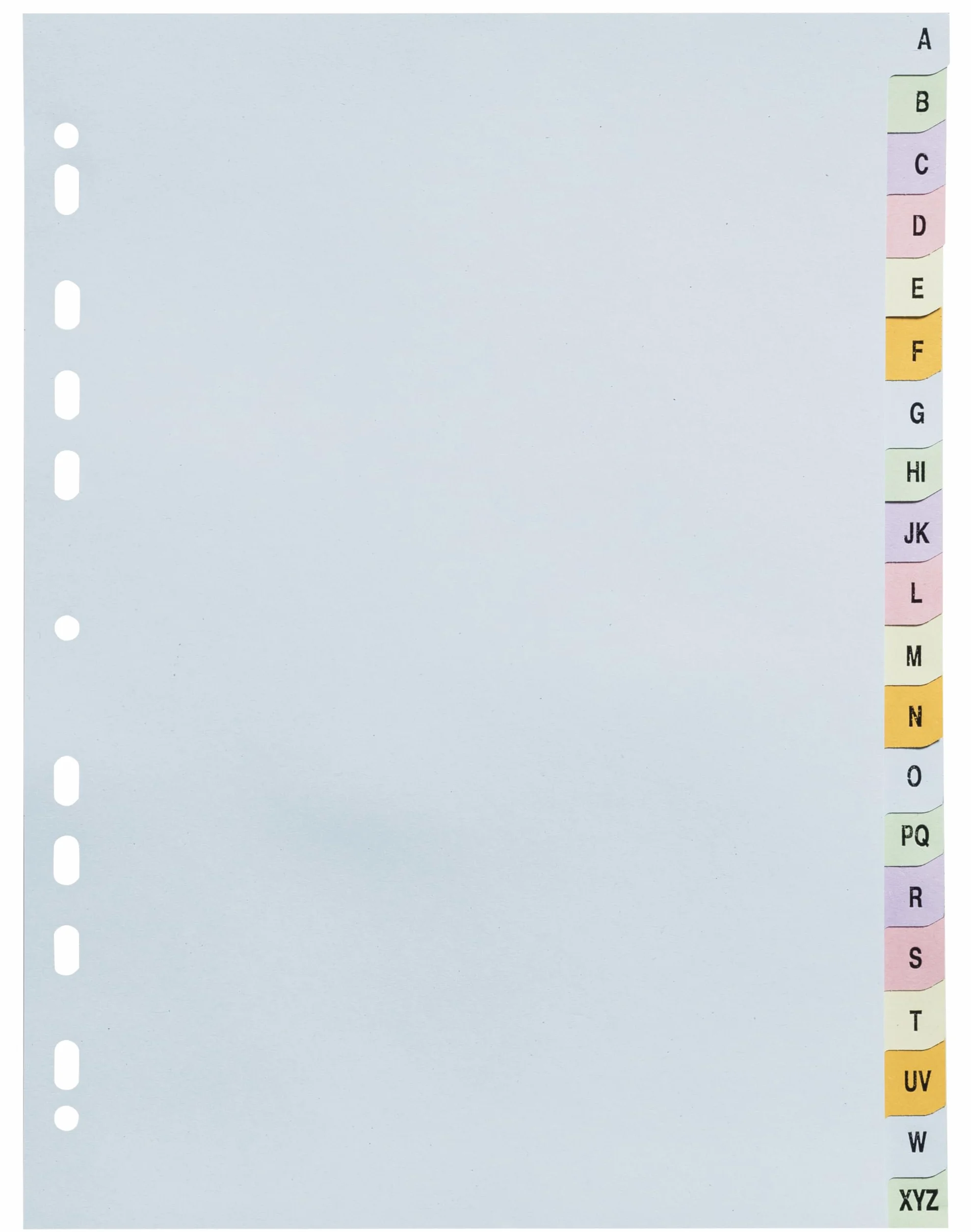 Exacompta Divisore in Carta Pastello 170 g/m2 Forever 20 Tasti Alfabetici A4 22,5x29,7 cm Colori Assortiti