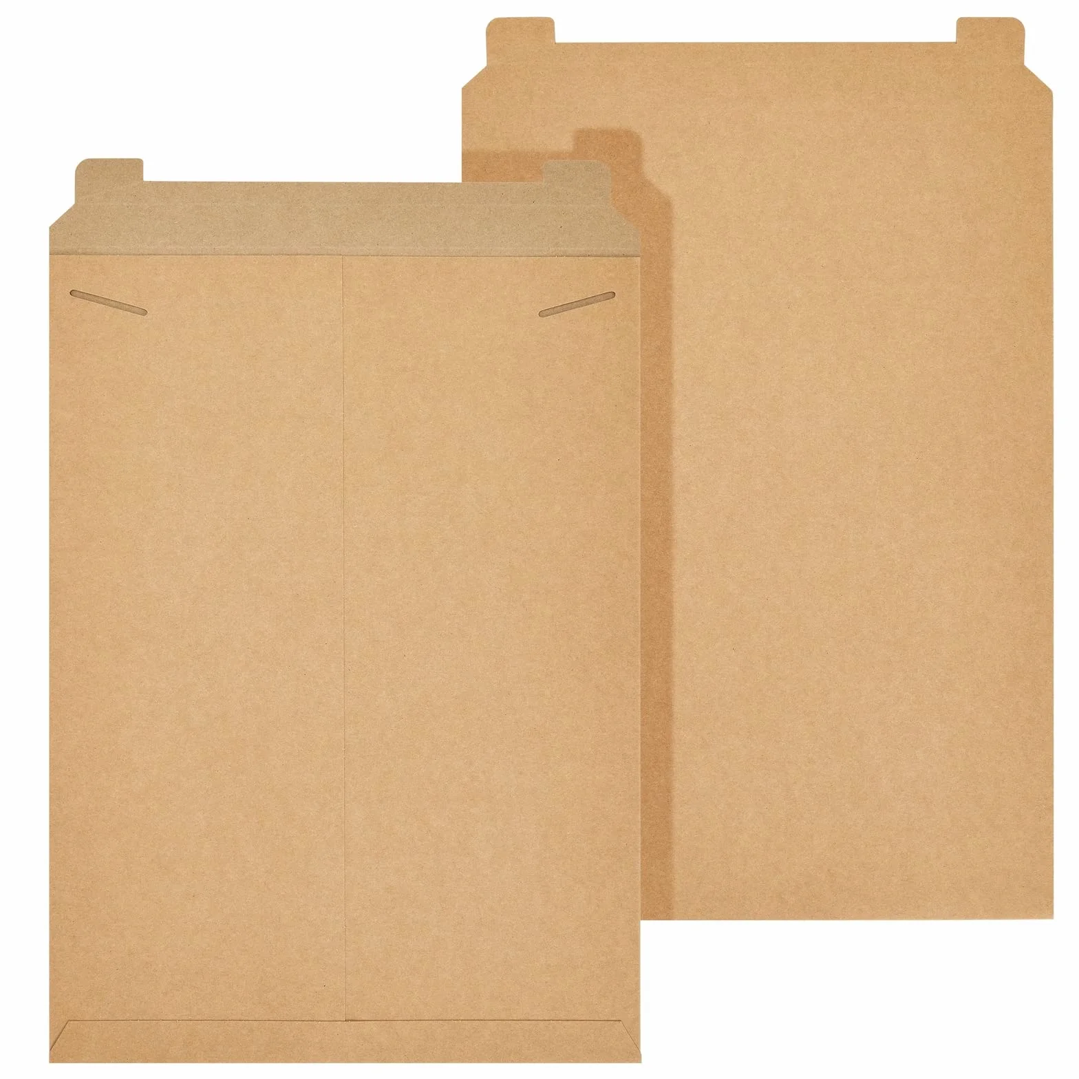 Juvale Buste rettangolari piatte, pesanti 450 g/m², buste postali per stampe e documenti, chiusura con patta adesiva e buste postali, 33 x 45,7 cm, marrone, confezione da 25