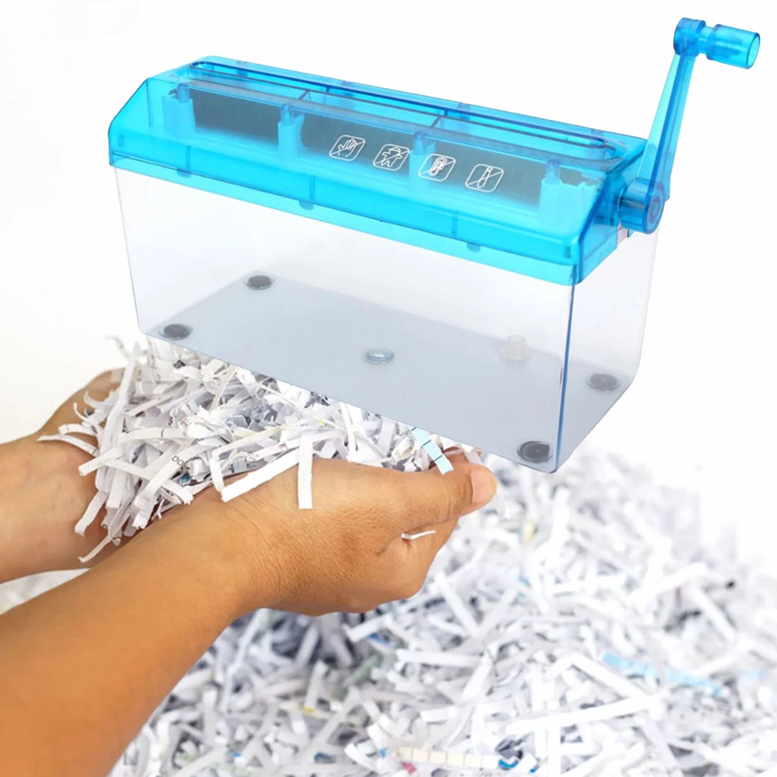 Distruggidocumenti, Distruggidocumenti per Applicazioni Estese Migliore Controllo per l'ufficio (Blu)