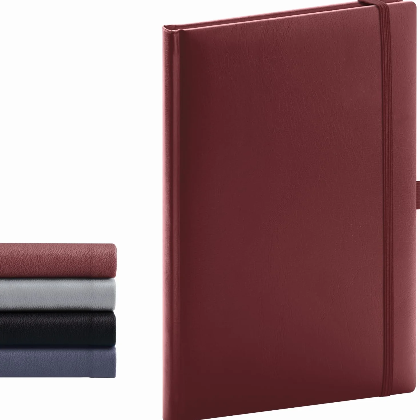NOTIQUE Taccuino a righe con copertina rigida 15x21cm 192 pagine Bordeaux