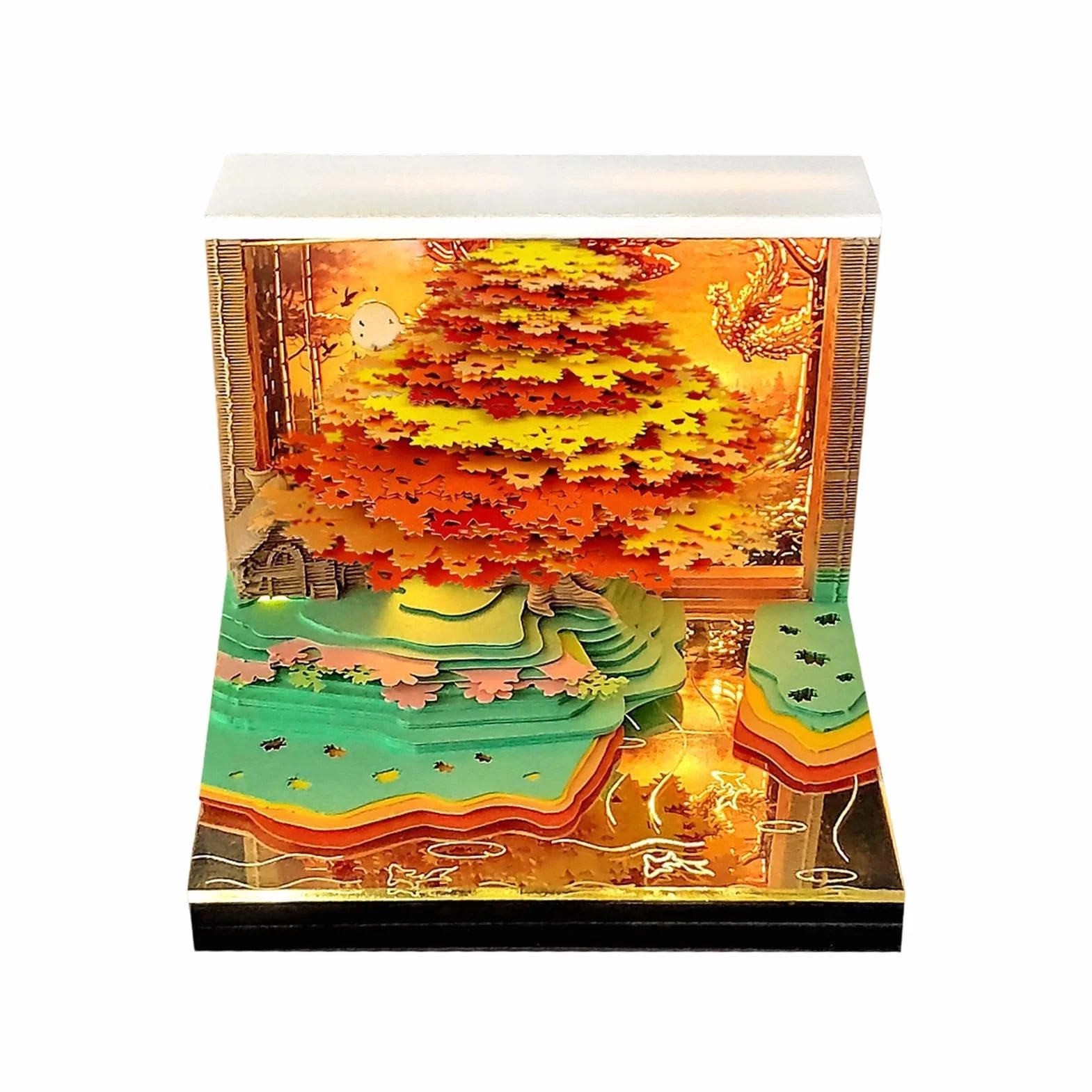 Calendario 3D Da Svuotare 2027 Decorazione Per Ufficio A Forma Di Albero Con | Blocco note Carta Arte 3D Per Libero Insegnanti Donne Uomini Compleanno Feste Ufficio Casa