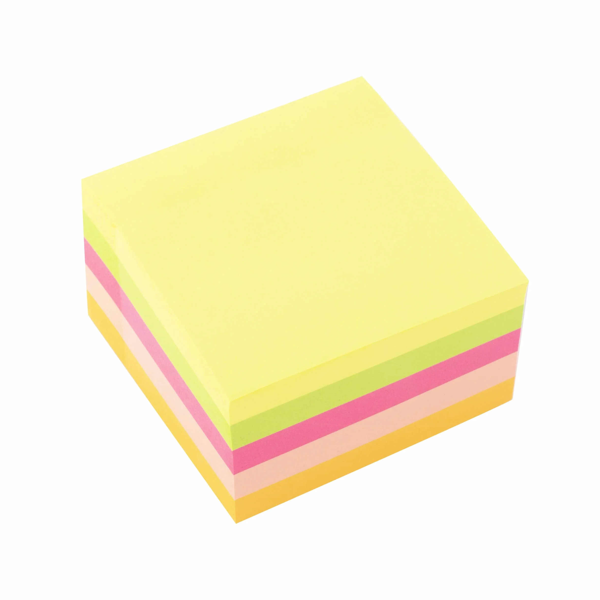 D.RECT 9261 Cubo 450 Foglietti Adesivi 75x75mm Colori Neon
