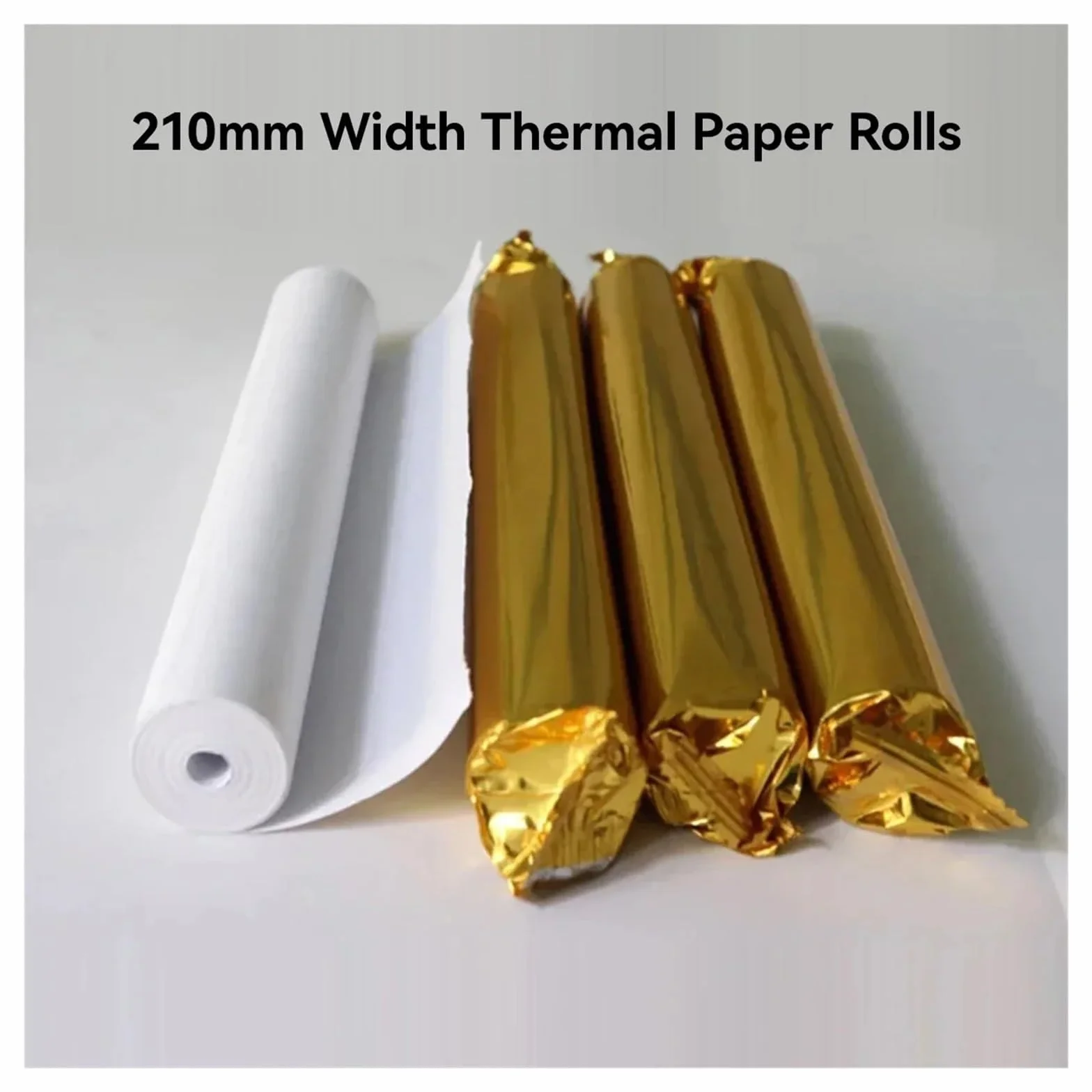 Rotolo di carta per stampante fotografica, Rotoli di carta termica A4 da 210 mm for stampanti termiche in confezioni da 1, 2, 4, 6 e 10 rotoli(6 Rolls)