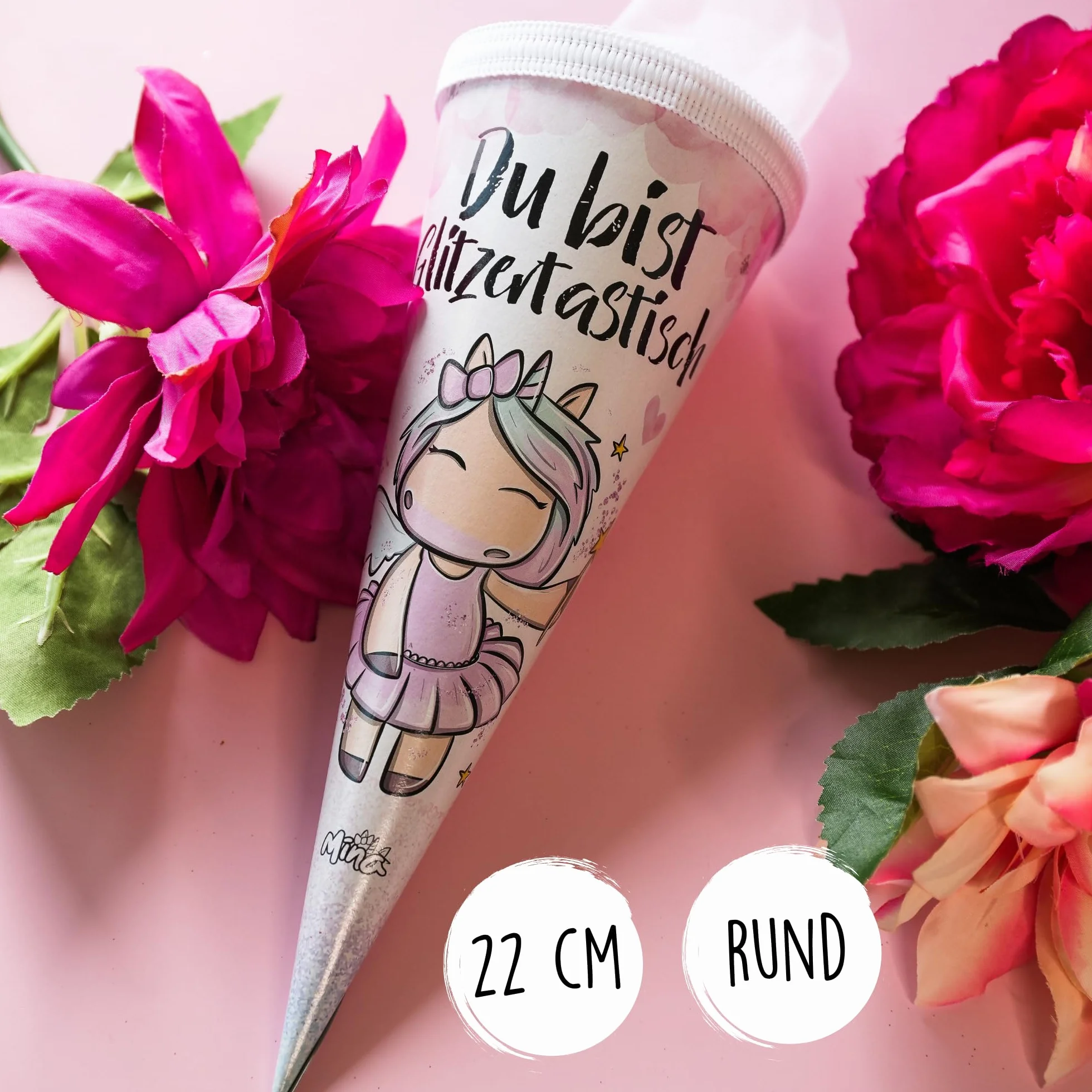 Unicorno Mina Piccolo sacchetto per scuola 22 cm ragazza regalo inizio scuola