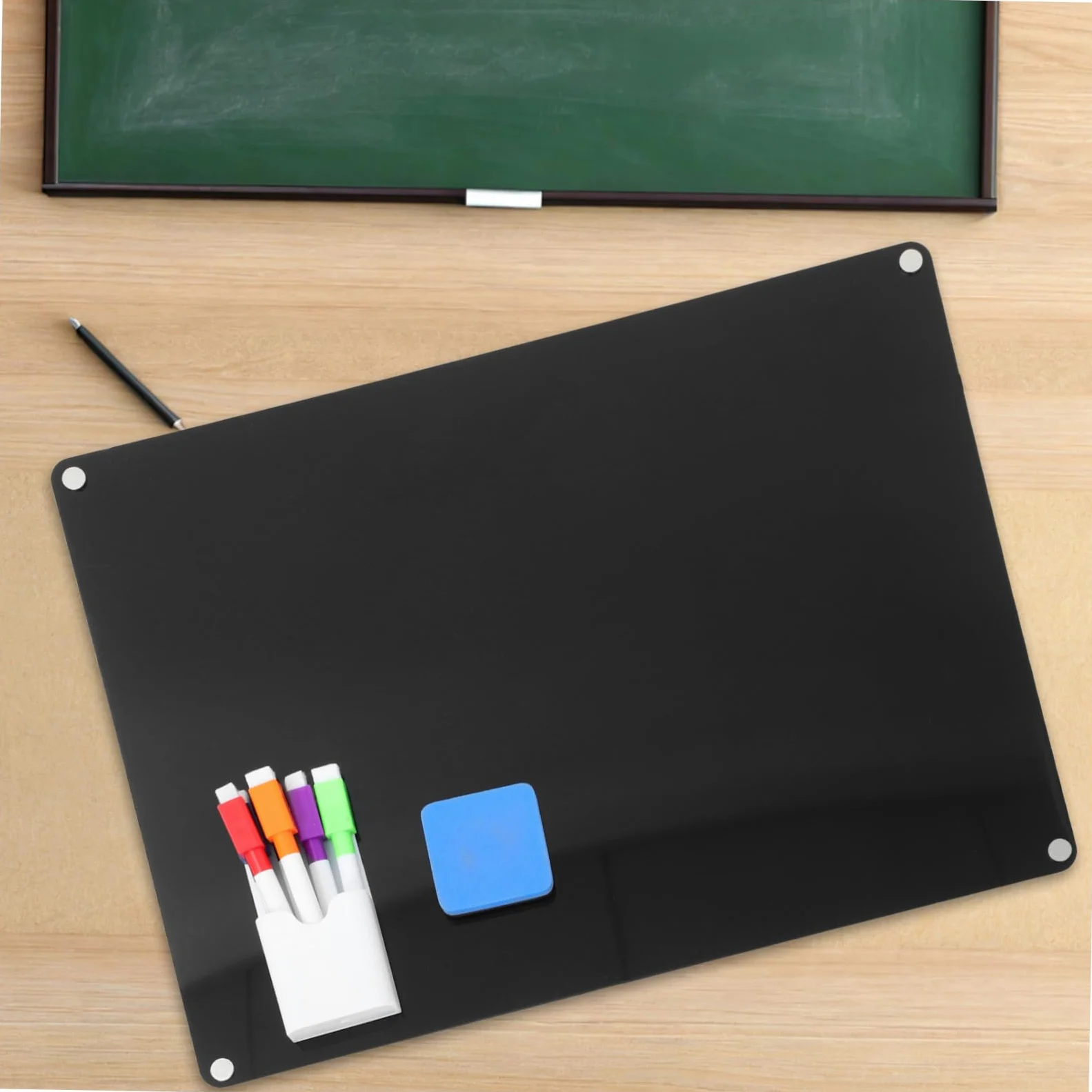 Didiseaon Lavagna Acrilica per Frigorifero e Freezer Lavagna Cancella e Scrivi Riutilizzabile con Magnetici e Cancellino Memo Board per Appunti e Facile da Pulire