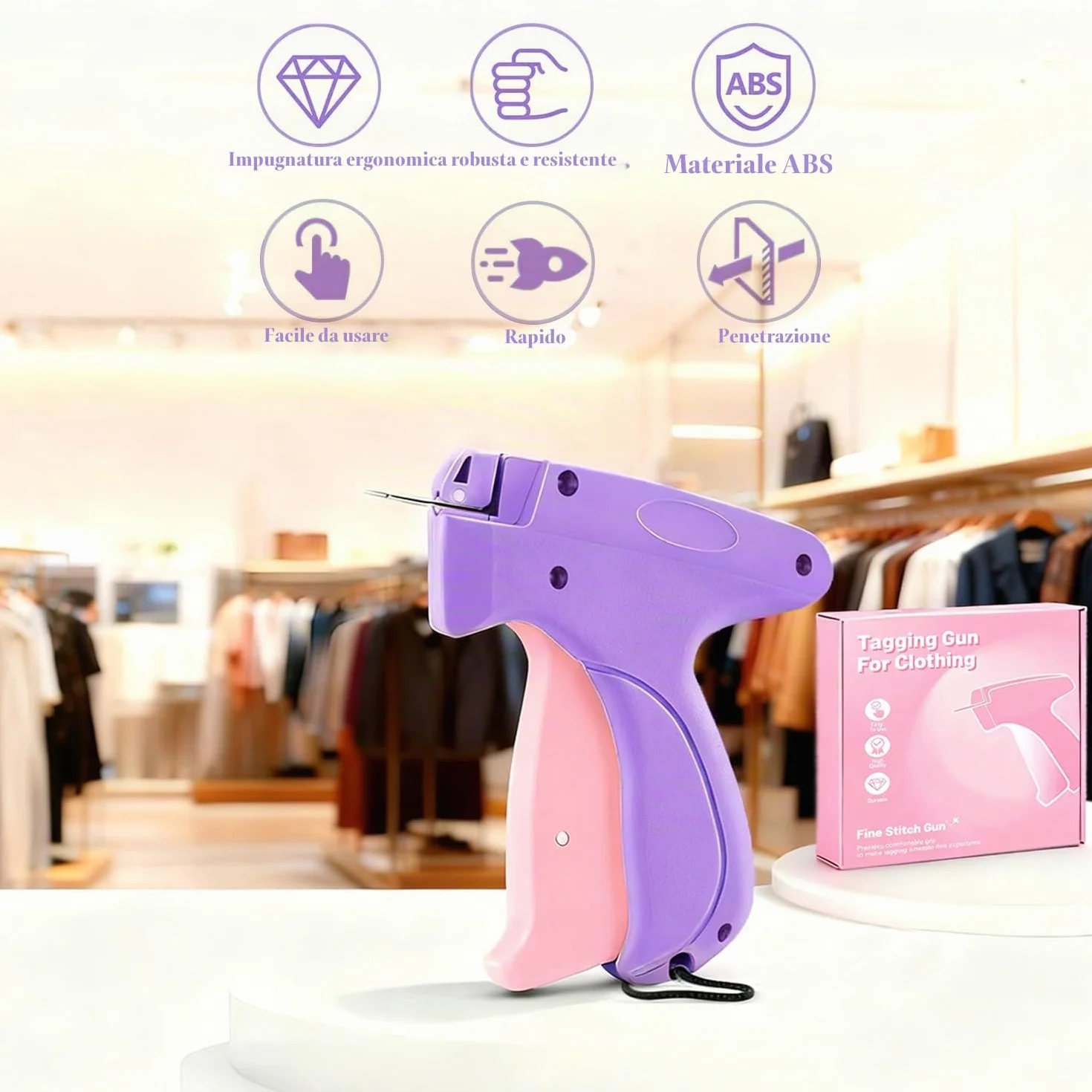 Stitchy Pistola da Cucito Stitchy Quick Fixer Macchina da Cucire a Pistola Portatile per Tessuti