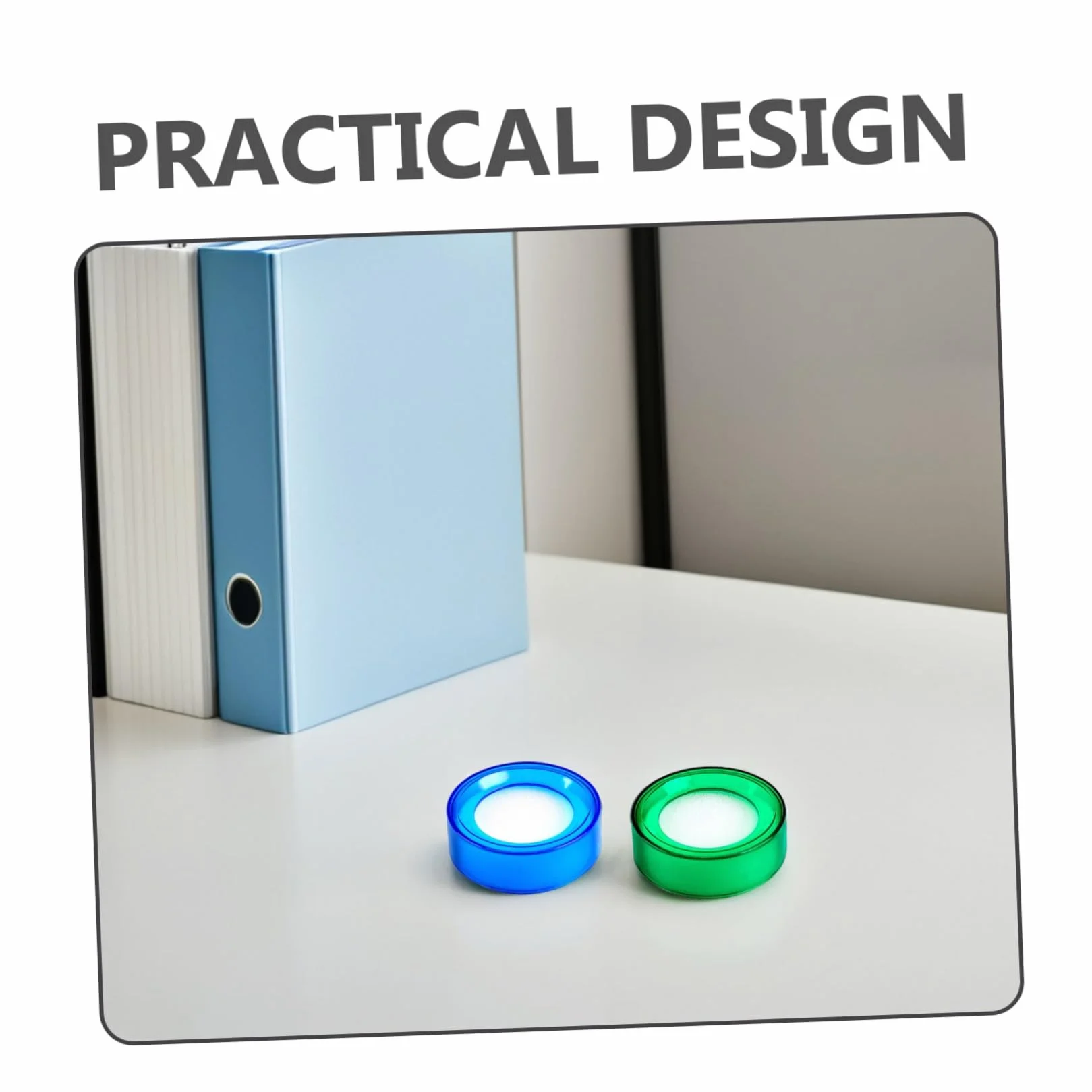 Umidificatore per Dito Spugna Rotonda in Plastica 6 Pezzi per Bagnare Rapidamente la Punta delle Dita
