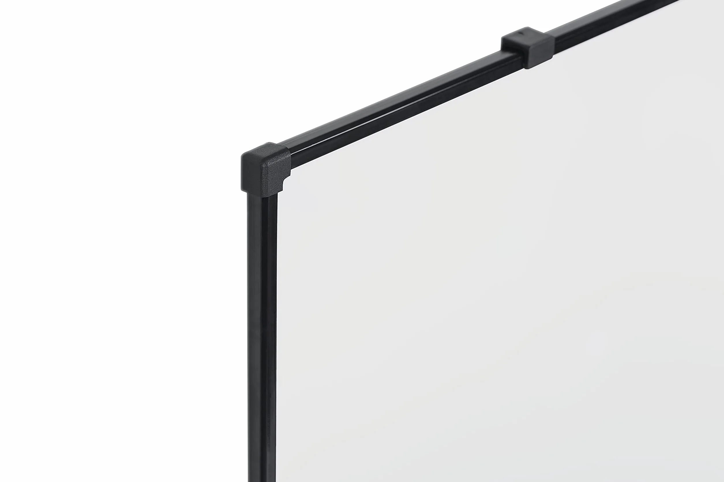 Economy Lavagna Bianca Magnetica, Lavagna Cancellabile A Secco Con Cornice Nero, 120 x 90 cm