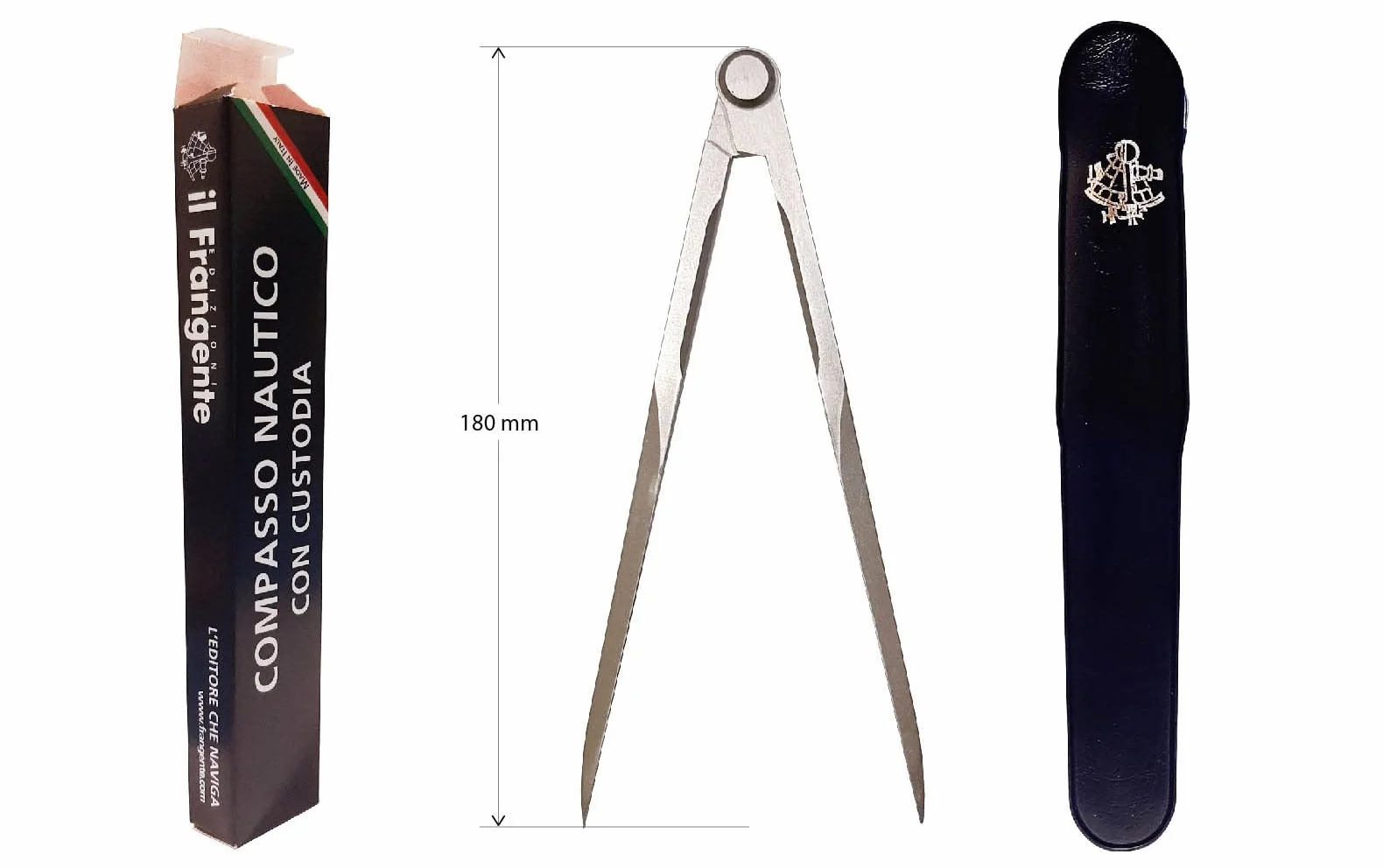 Il Frangente NF/30 Compasso Nautico in Metallo Satinato 18 cm